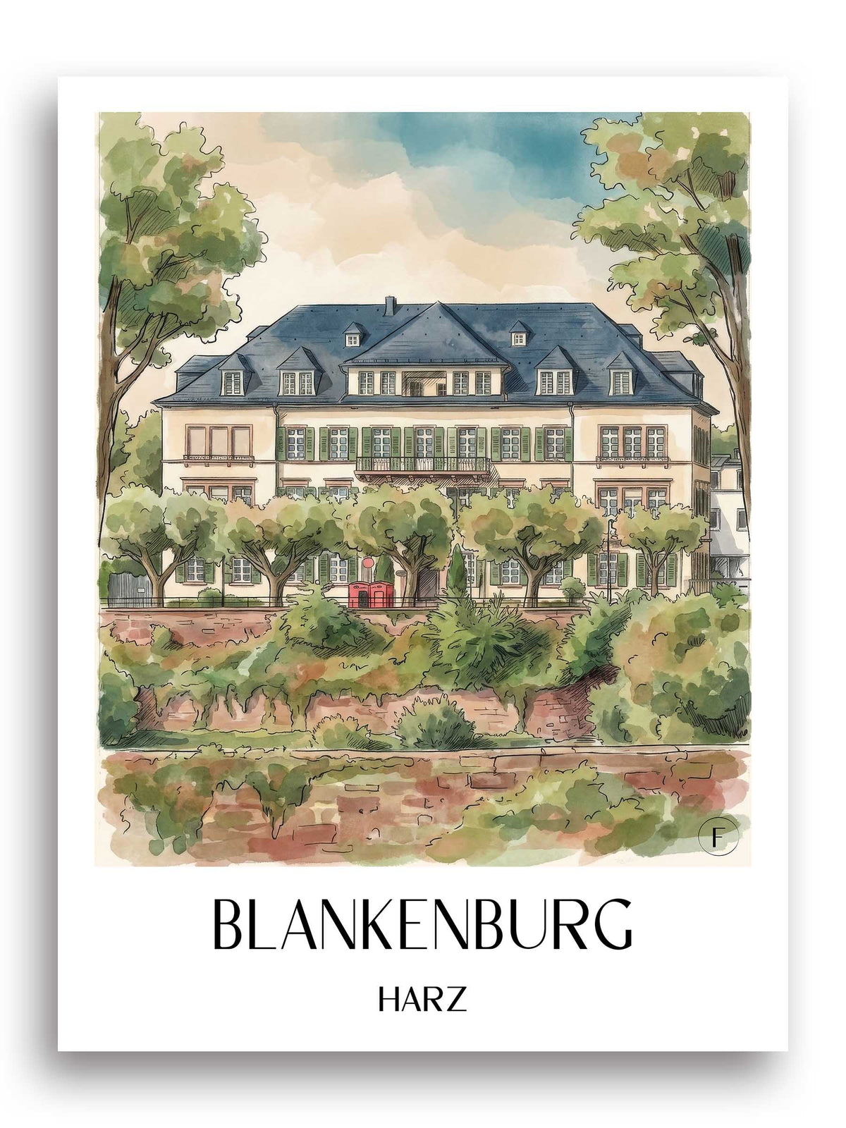 blankenburg-harz-deutschland-poster-aquarell