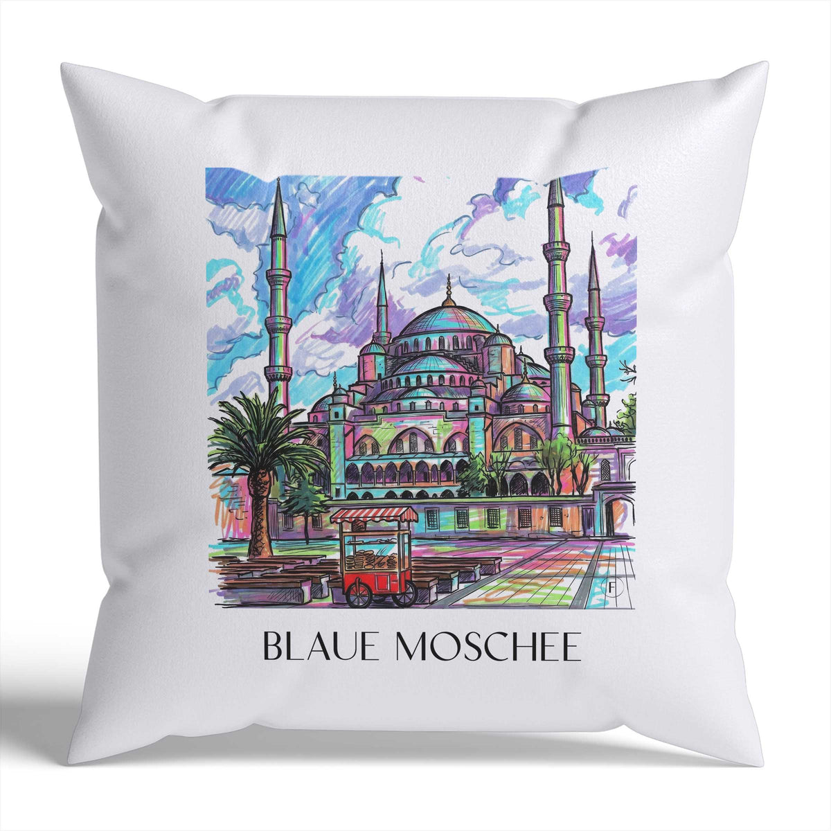 blaue-moschee-türkei-türkei-kissenbezug-graffiti