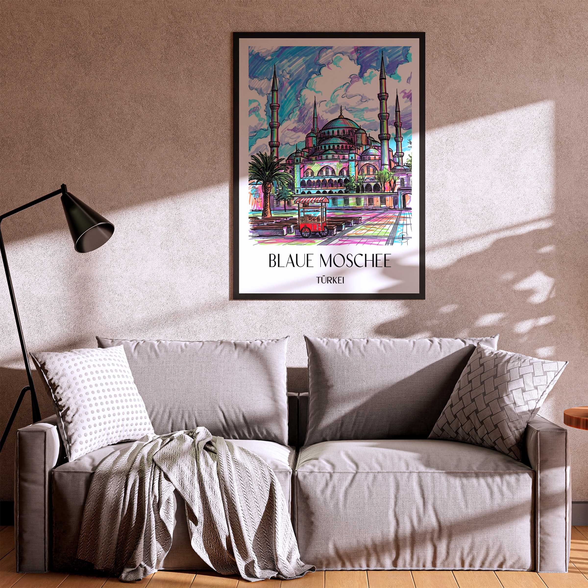 blaue-moschee-türkei-poster-graffiti