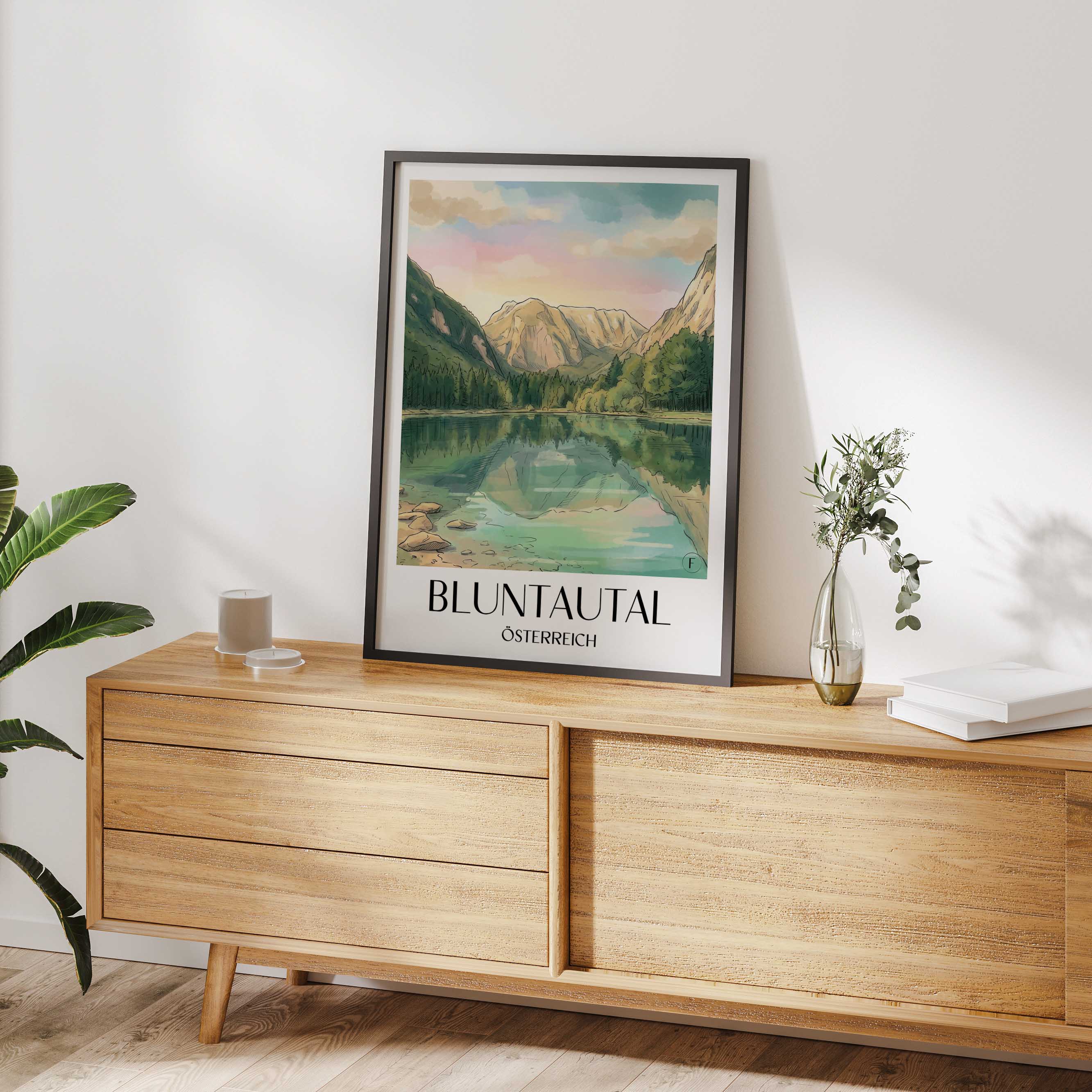 bluntautal-österreich-österreich-poster-aquarell