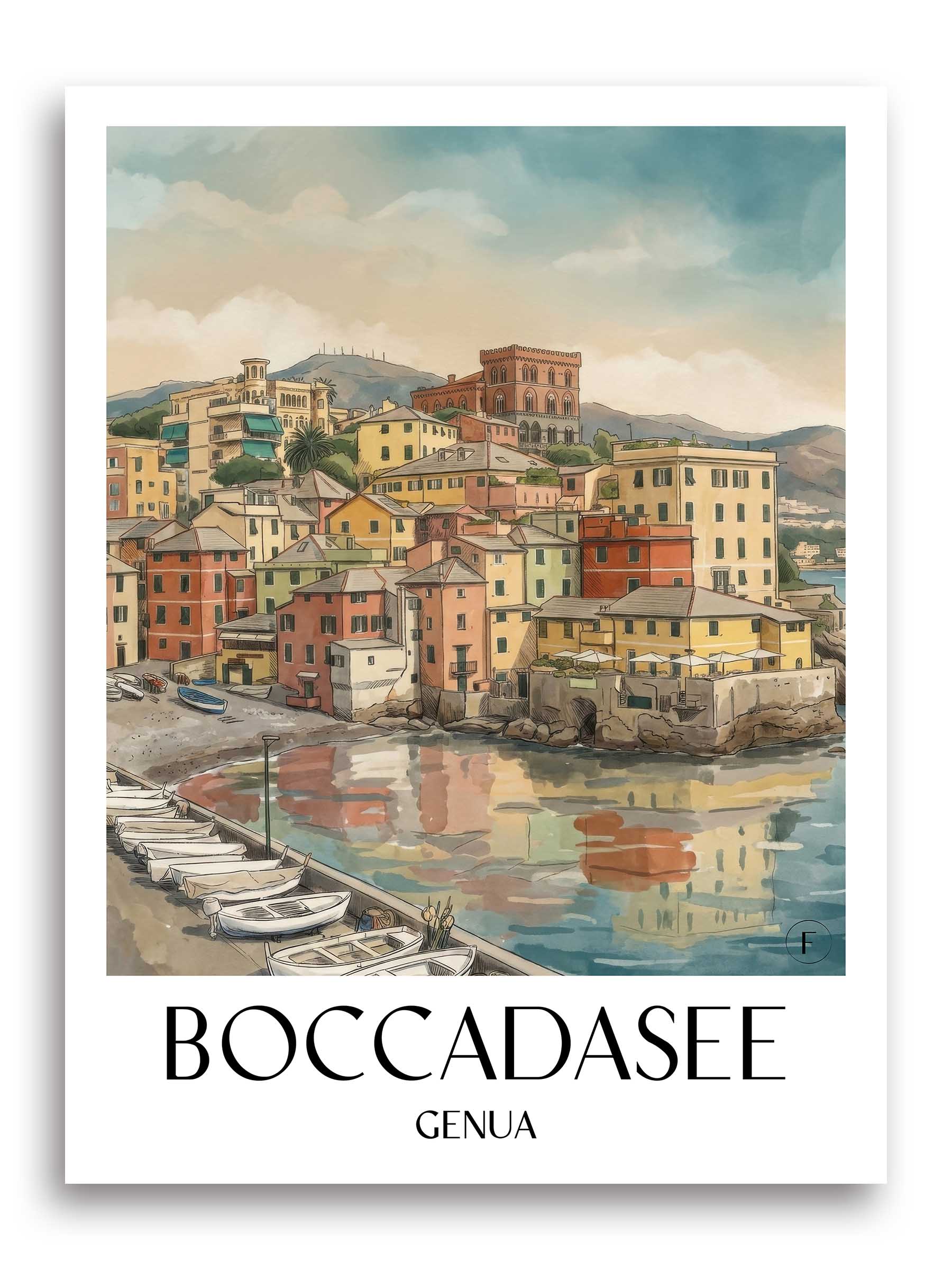 boccadasee-genua-italien-poster-aquarell