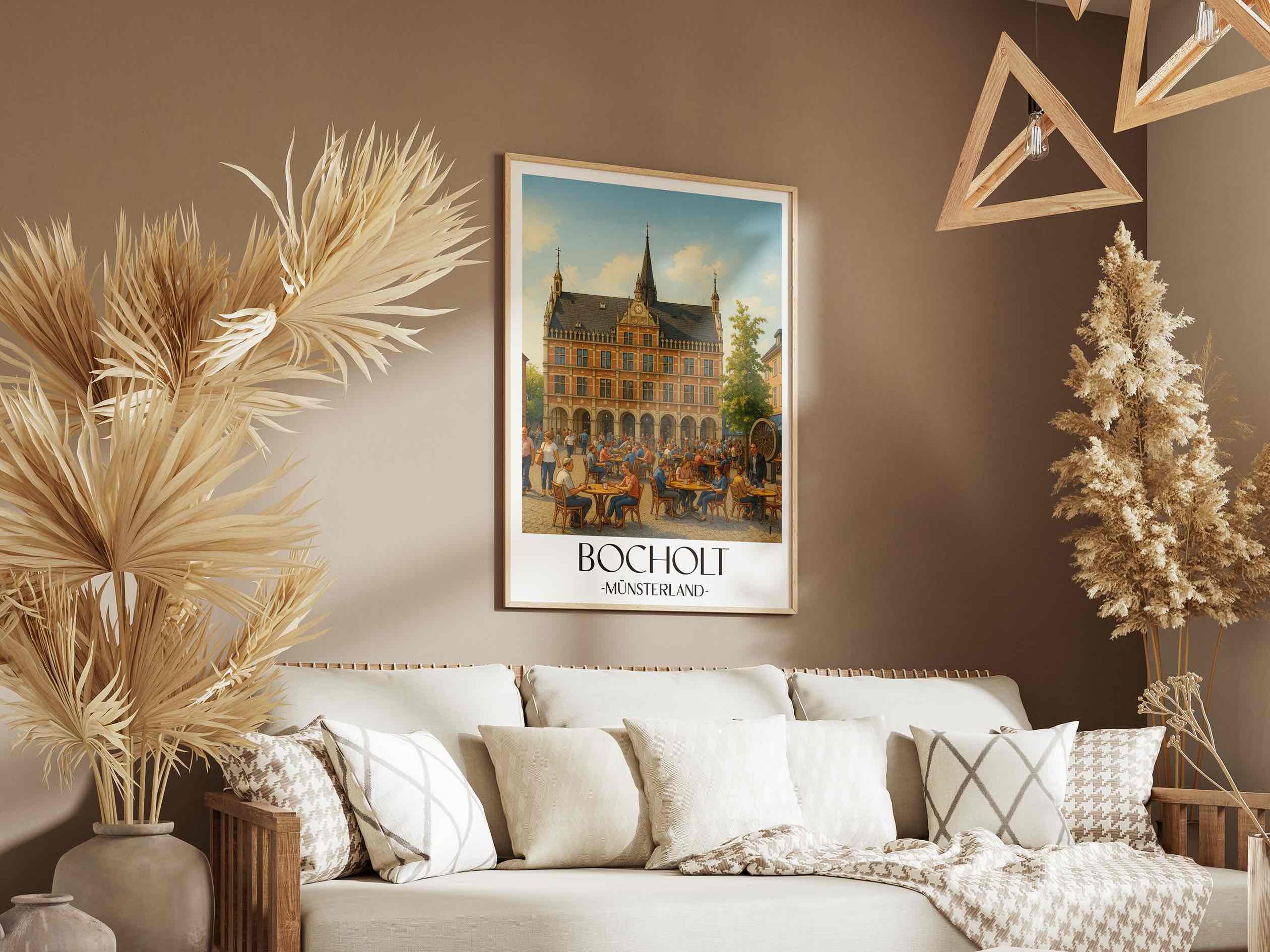 bocholt-münsterland-deutschland-poster-aquarell
