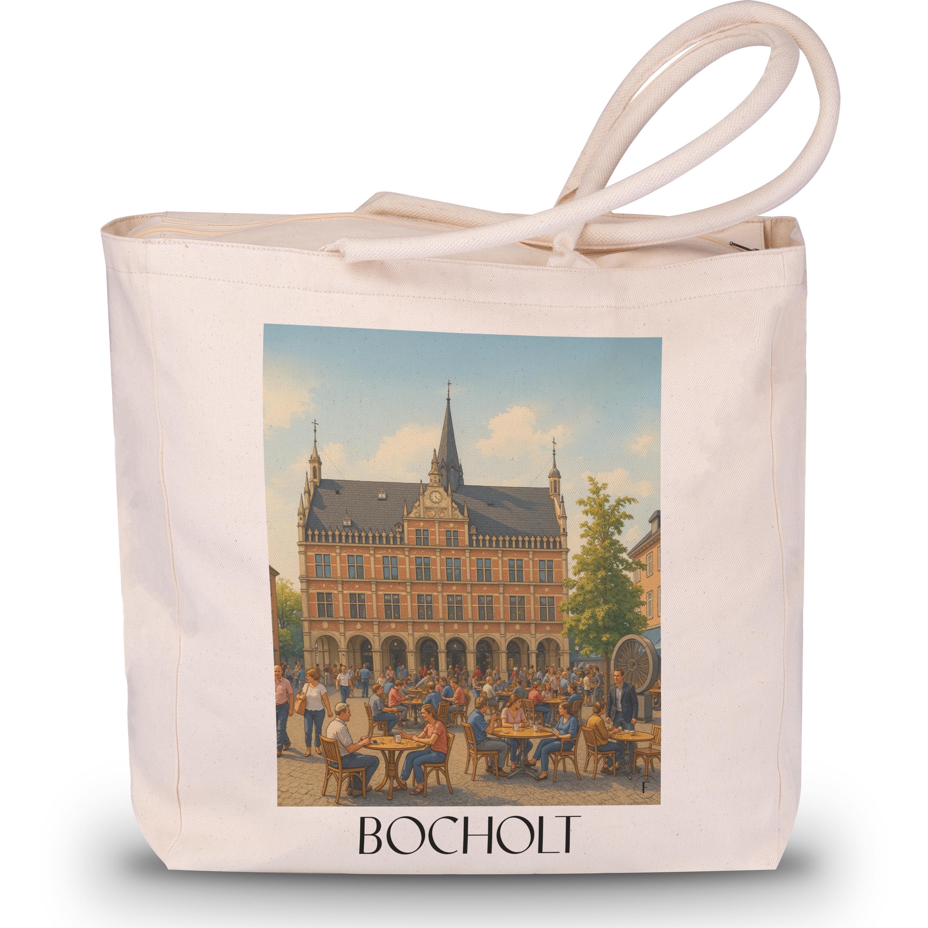 Bocholt Shopping Tasche - Münsterland - Deutschland Tote Bag - Einkaufstasche im Aquarell Stil - favplace
