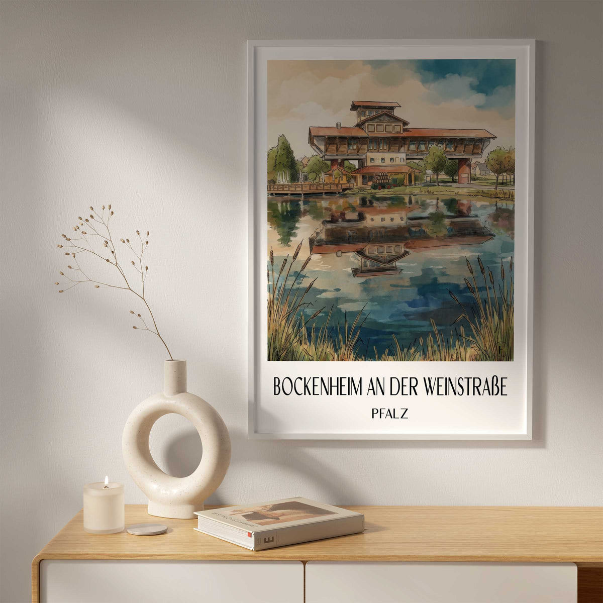 bockenheim-an-der-weinstraße-pfalz-deutschland-poster-aquarell