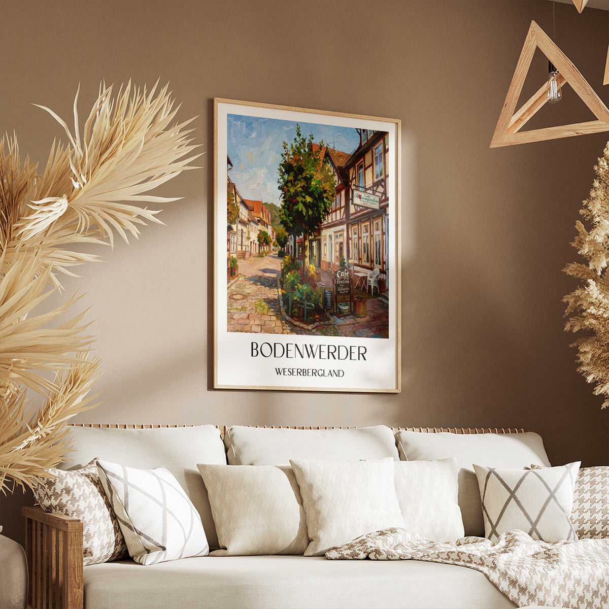 bodenwerder-weserbergland-deutschland-poster-oil-painting-oelgemaelde
