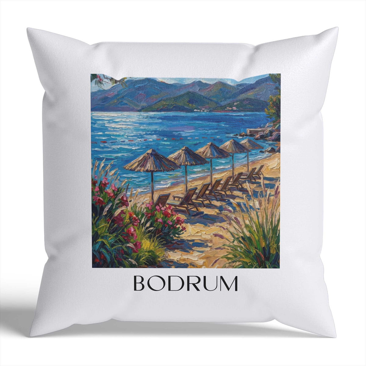 bodrum-türkei-türkei-kissenbezug-oil-painting-oelgemaelde
