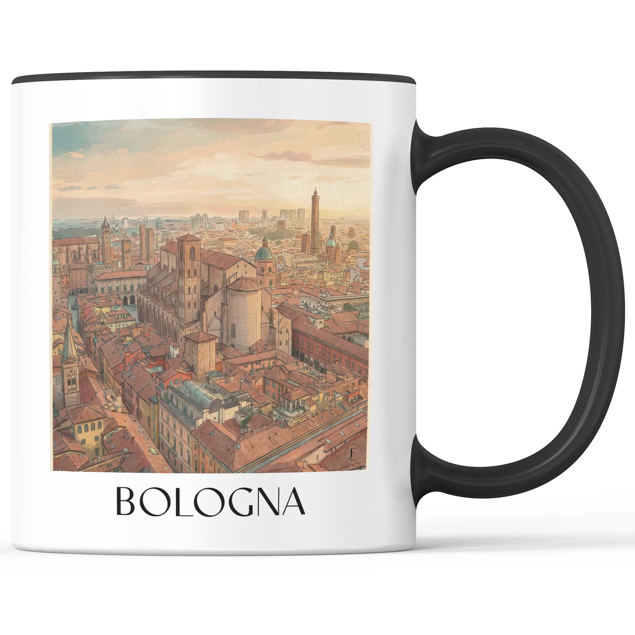 bologna-italien-italien-kaffeebecher-aquarell