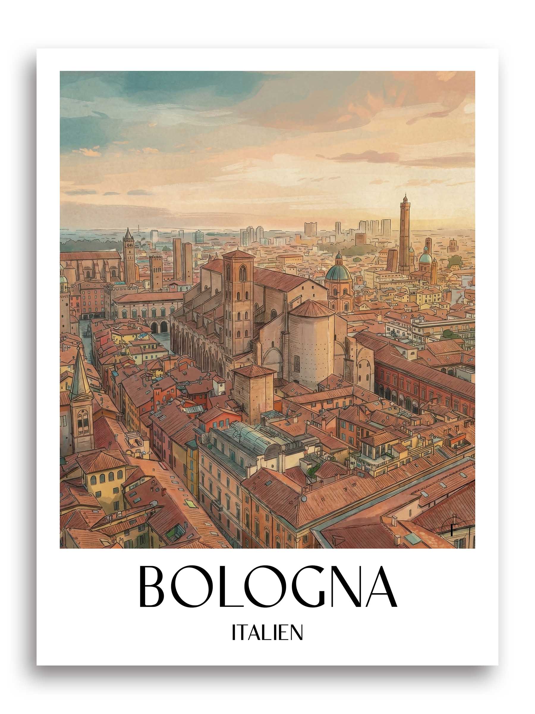 bologna-italien-italien-poster-aquarell