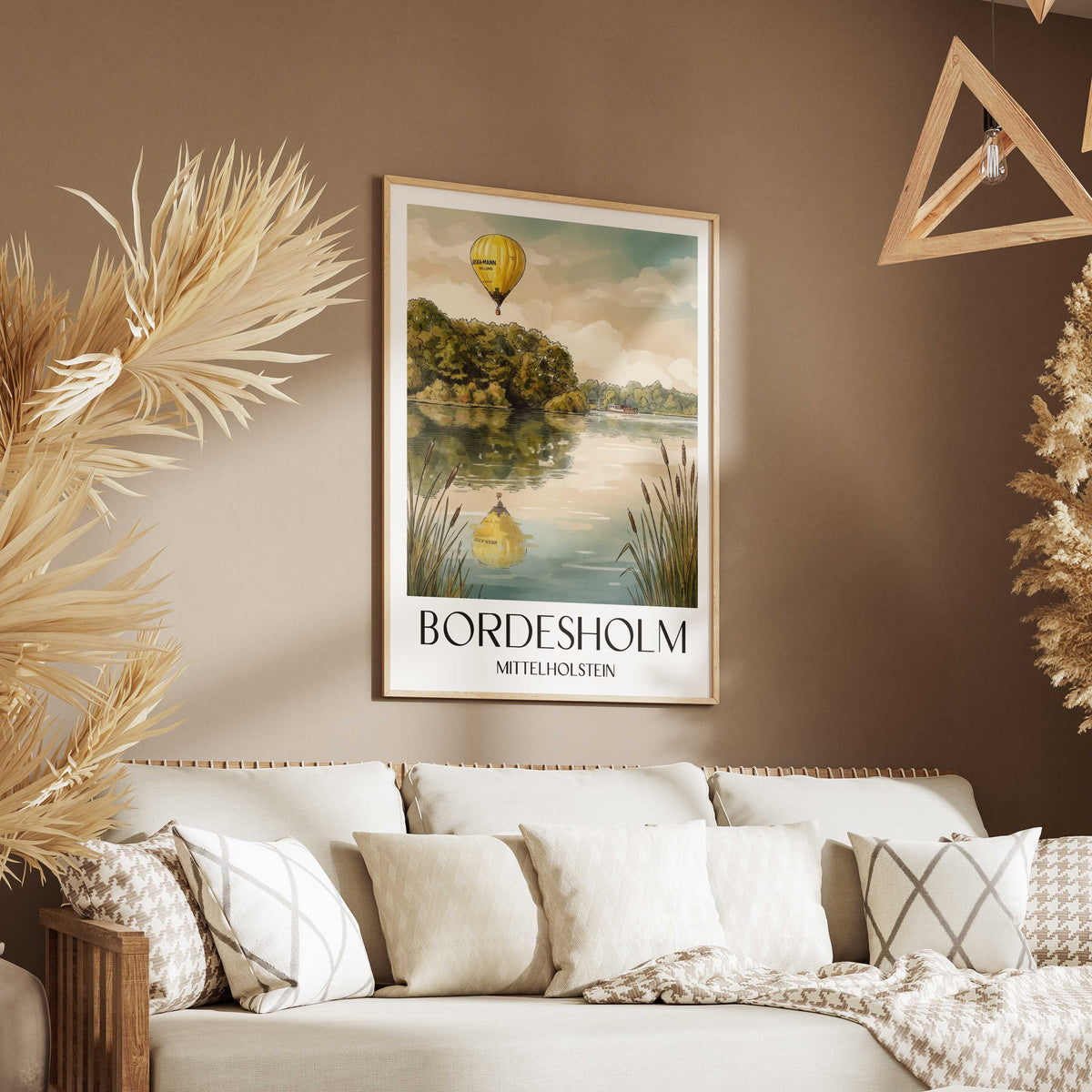 bordesholm-mittelholstein-deutschland-poster-aquarell