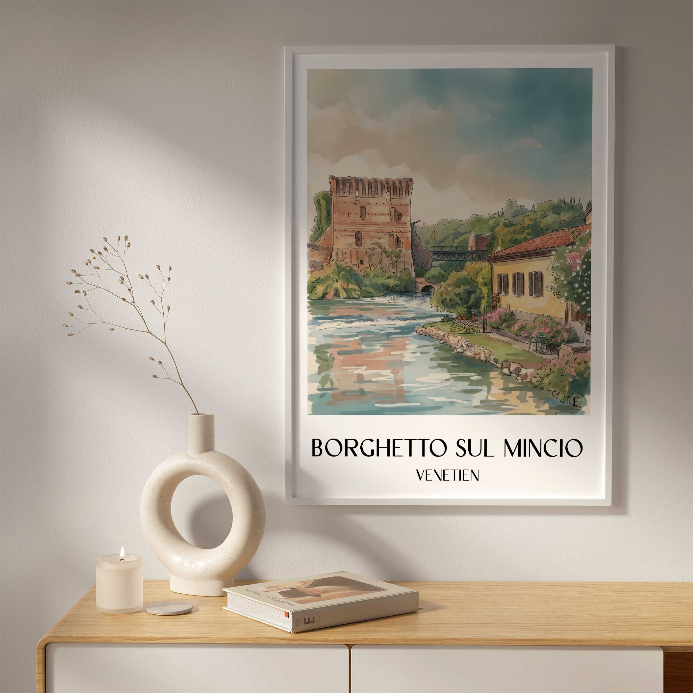borghetto-sul-mincio-venetien-italien-poster-aquarell
