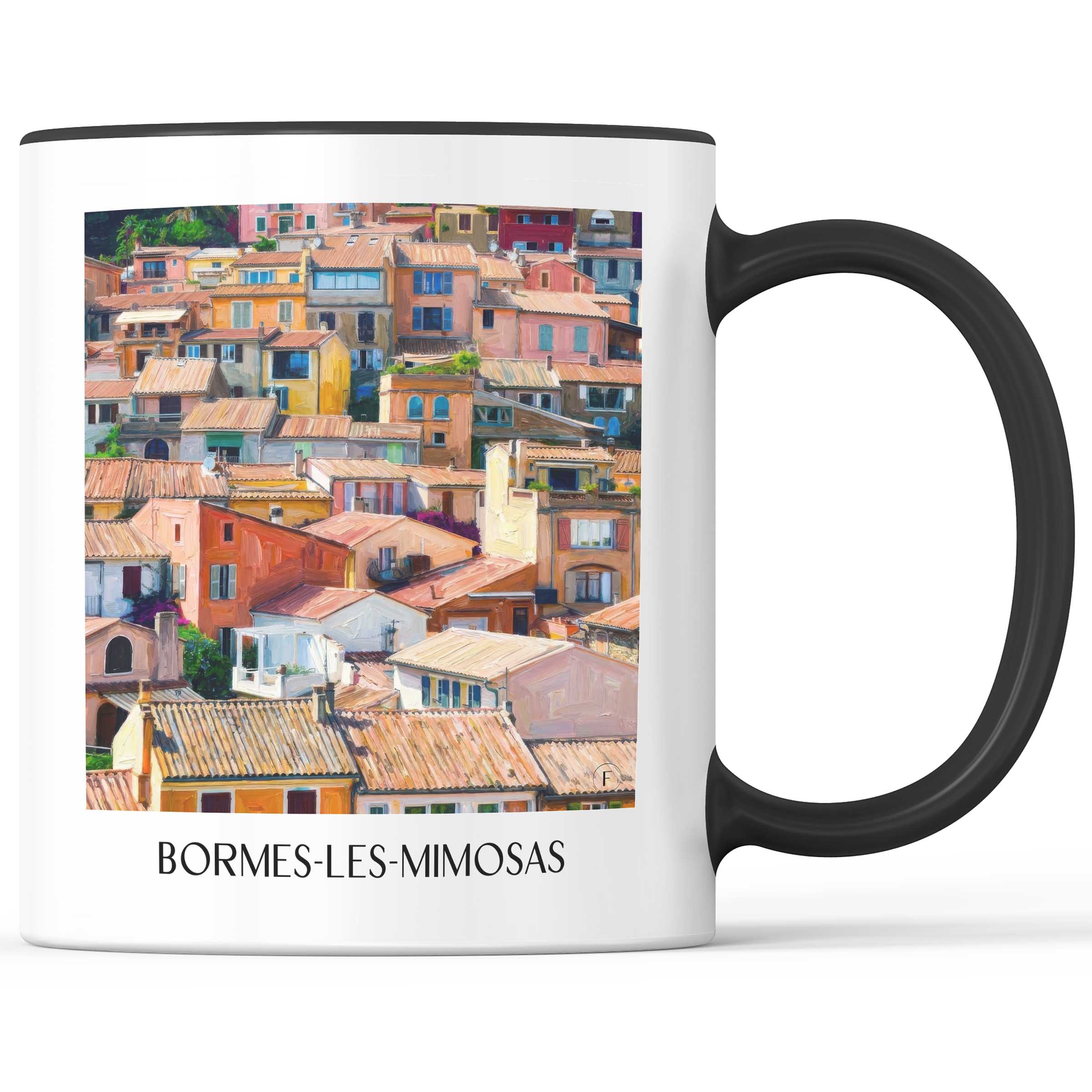 bormes-les-mimosas-côte-des-maures-frankreich-kaffeebecher-oil-painting-oelgemaelde