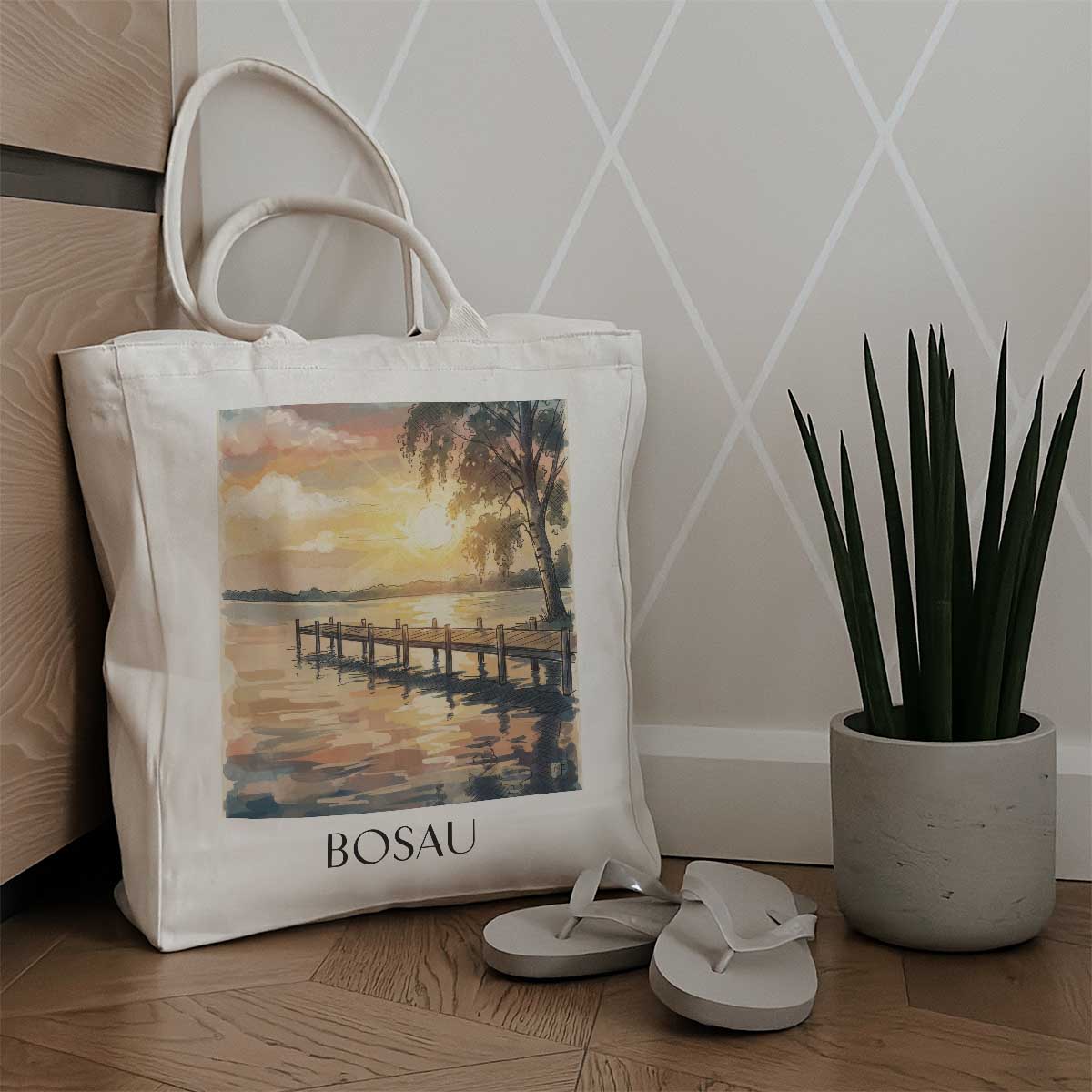 bosau-schleswig-holstein-deutschland-einkaufstasche-aquarell