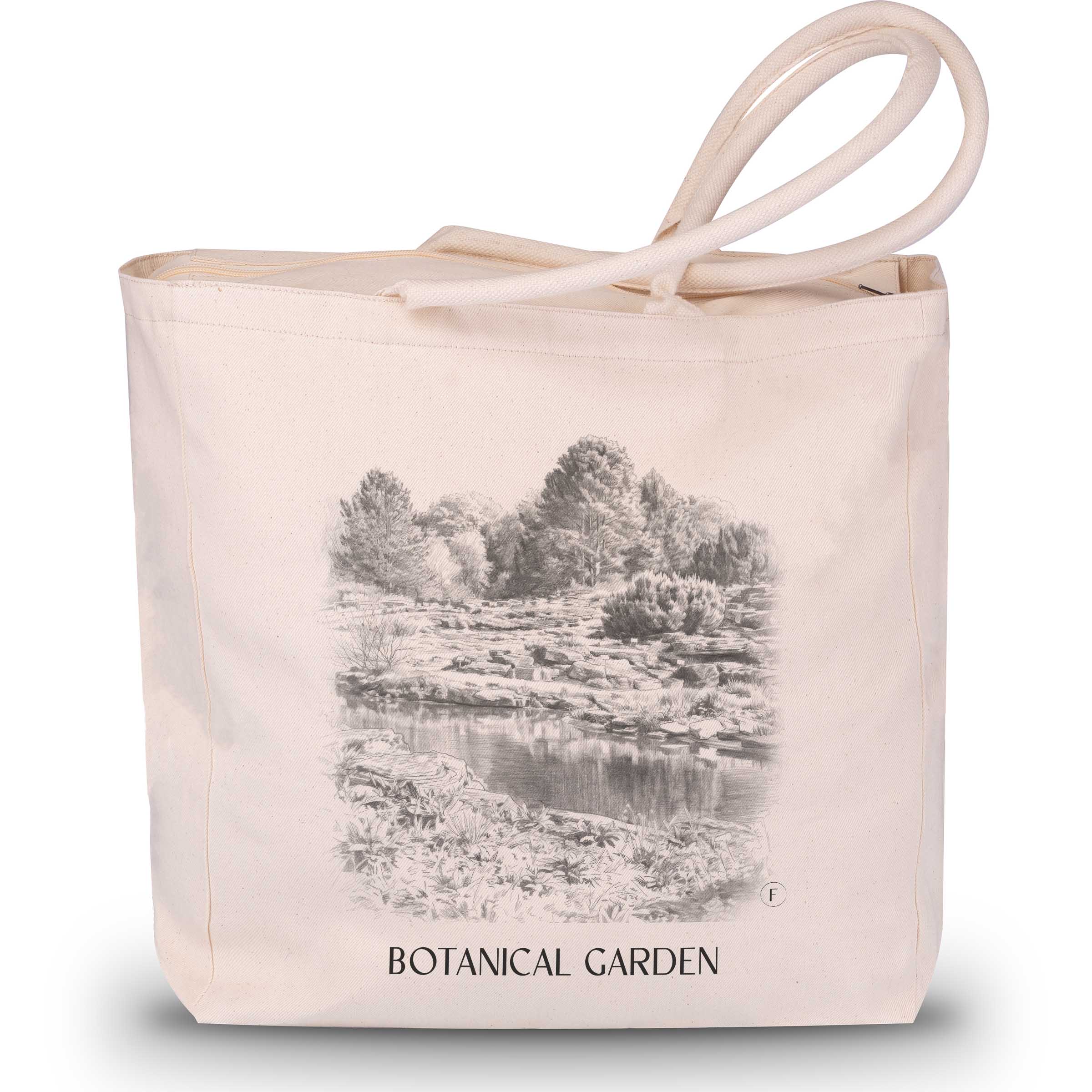 Botanischer Garten Shopping Tasche - Osnabrück - Deutschland Tote Bag - Einkaufstasche im Zeichnung Stil - favplace