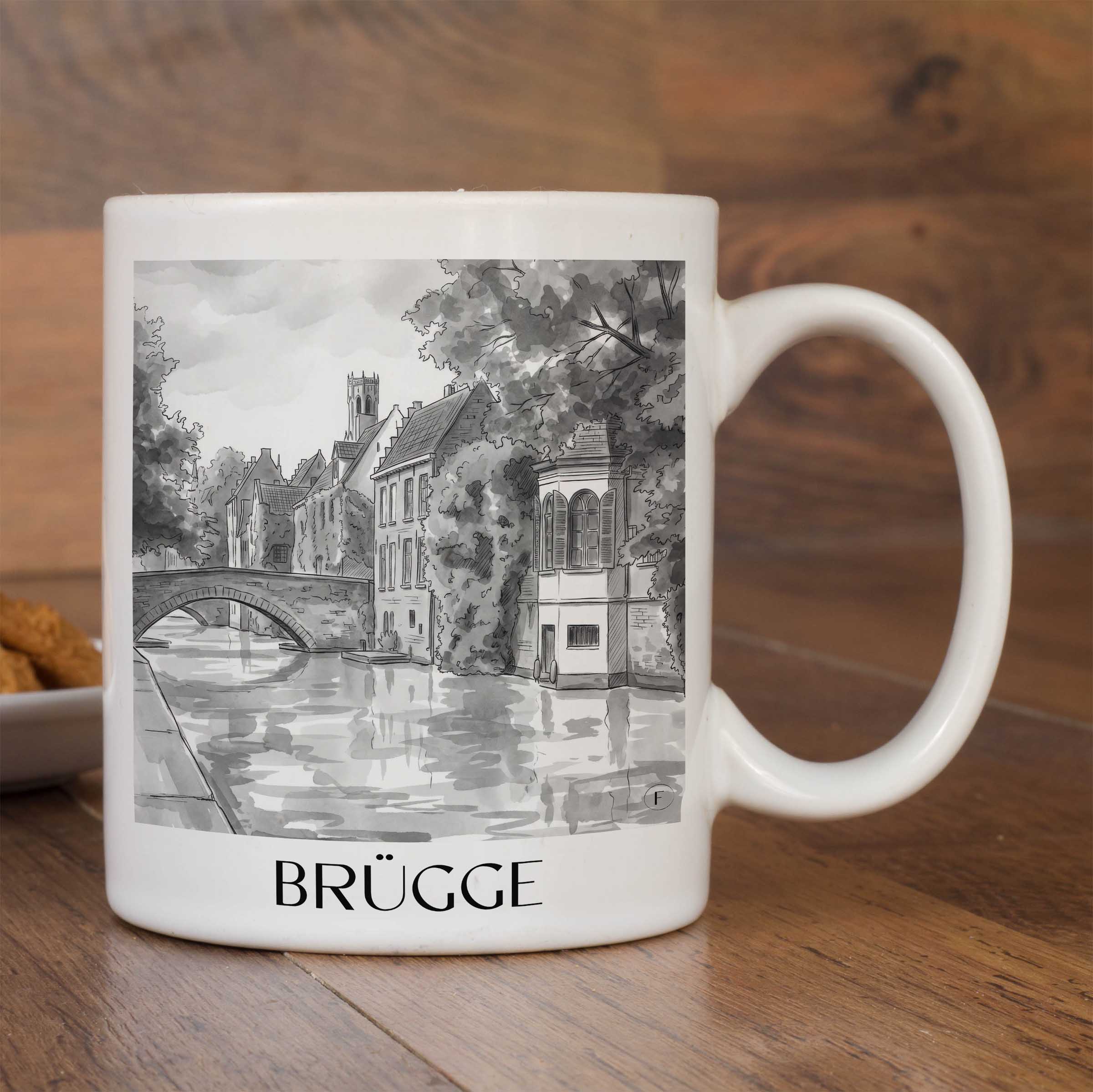 brügge-belgien-kaffeebecher-aquarell-schwarz-weiss