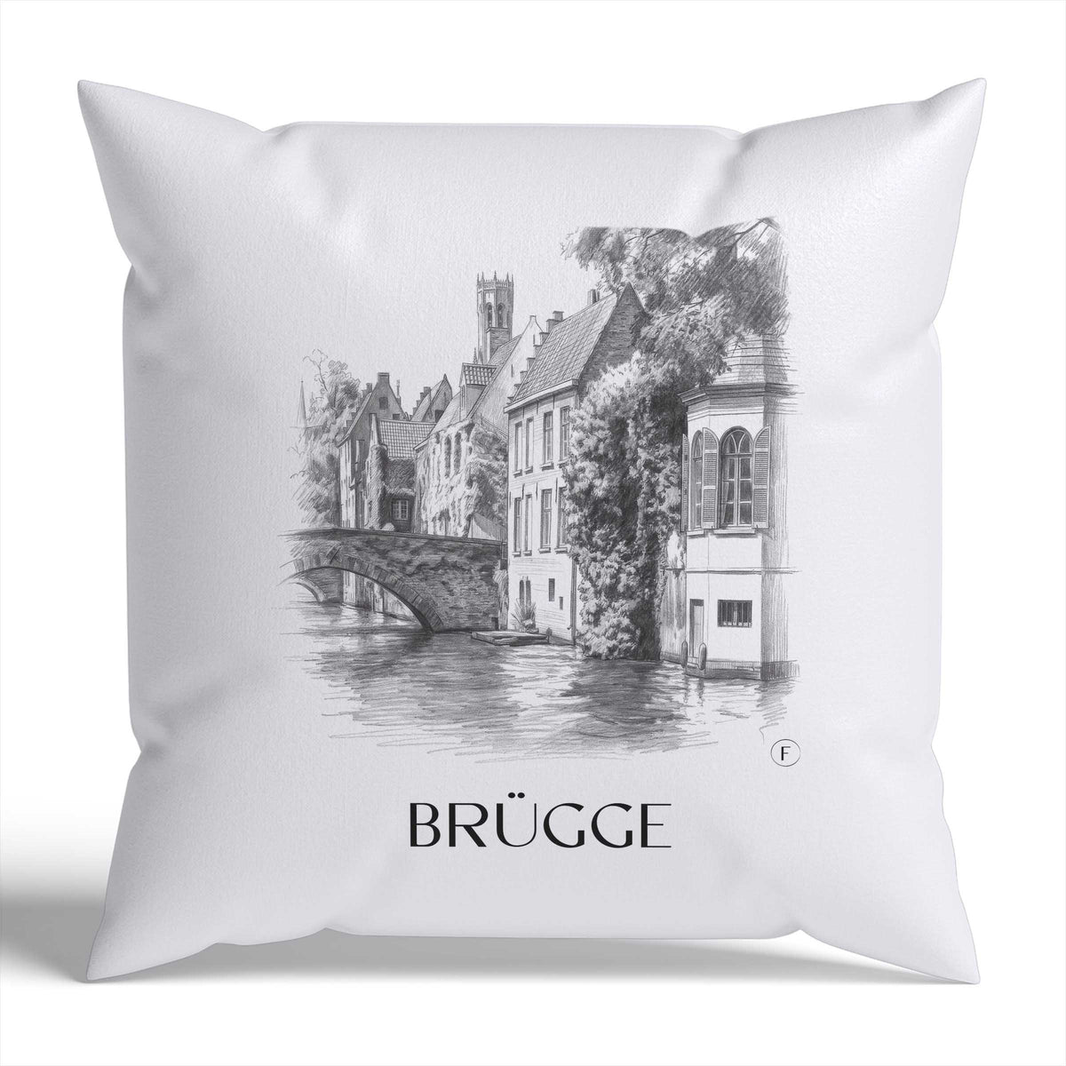 brügge-belgien-belgien-kissenbezug-bleistift-zeichnung-drawing