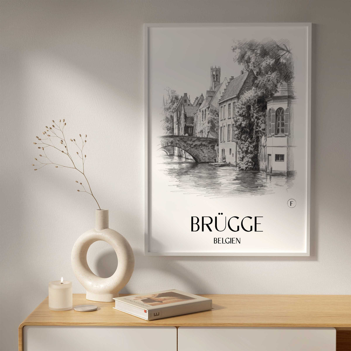 brügge-belgien-poster-bleistift-zeichnung-drawing