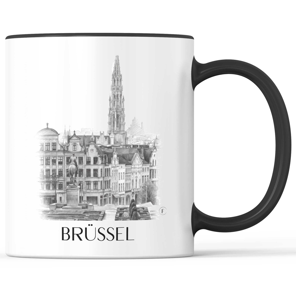 brüssel-belgien-kaffeebecher-bleistift-zeichnung-drawing