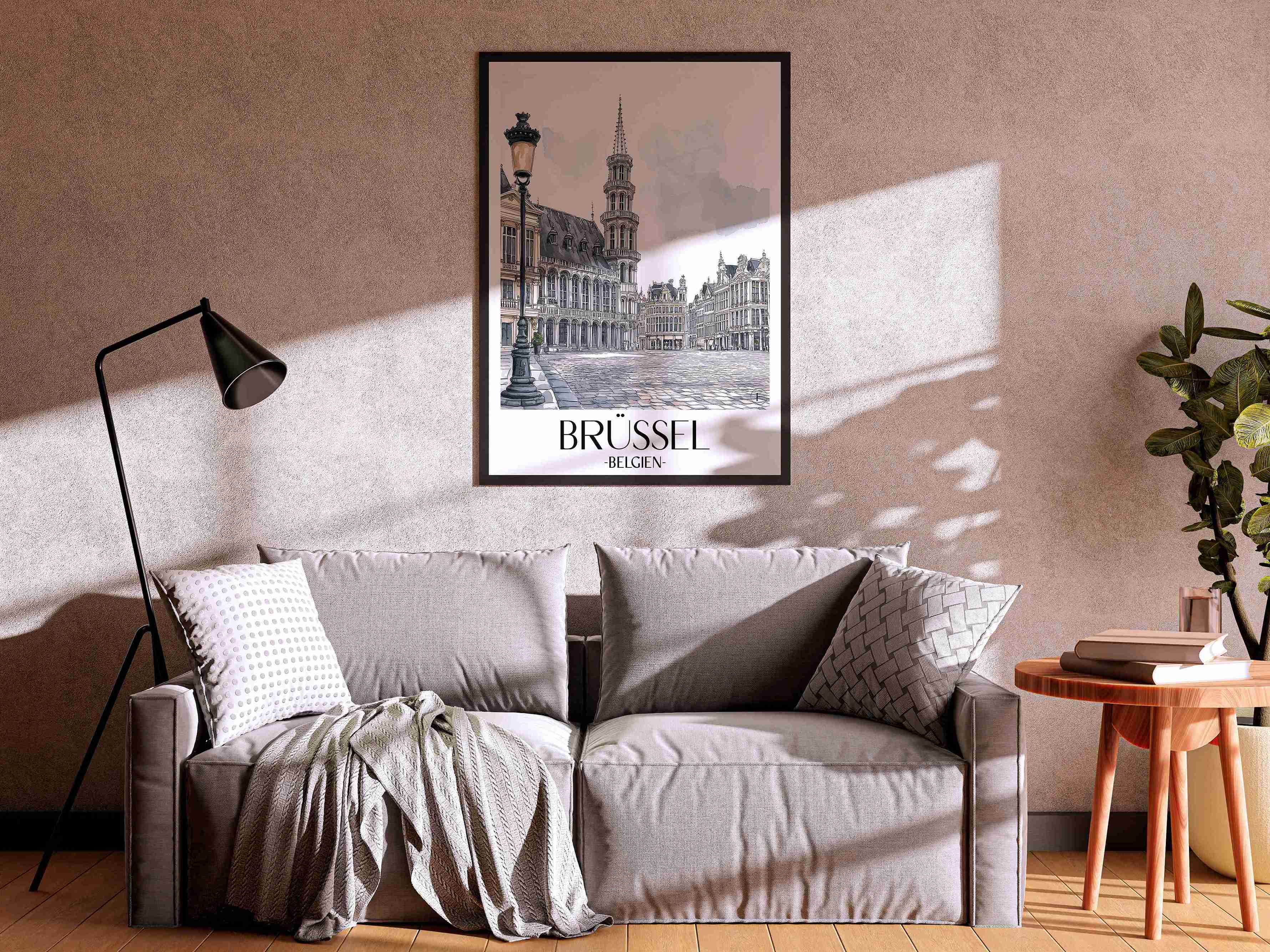 brüssel-belgien-poster-aquarell