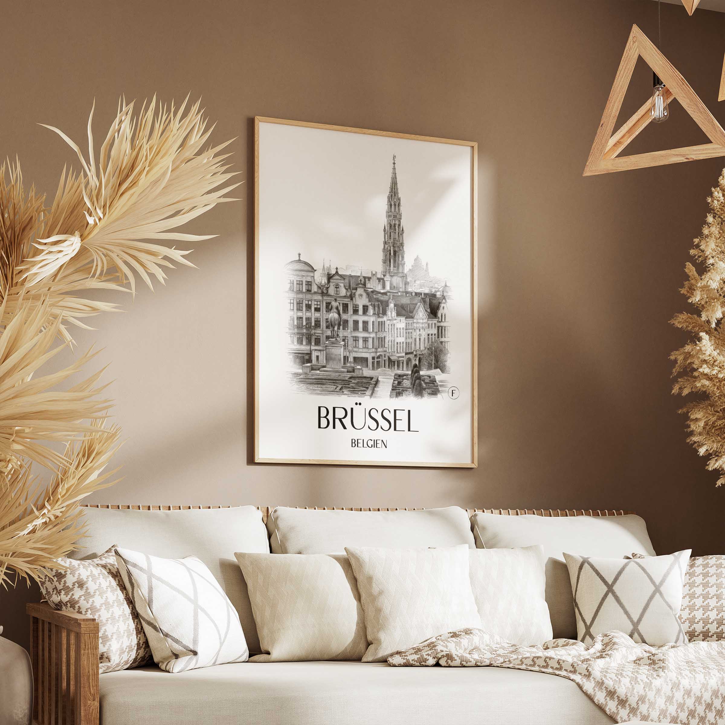 brüssel-belgien-poster-bleistift-zeichnung-drawing