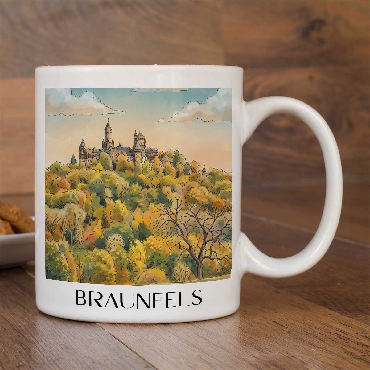 braunfels-lahntal-deutschland-kaffeebecher-aquarell