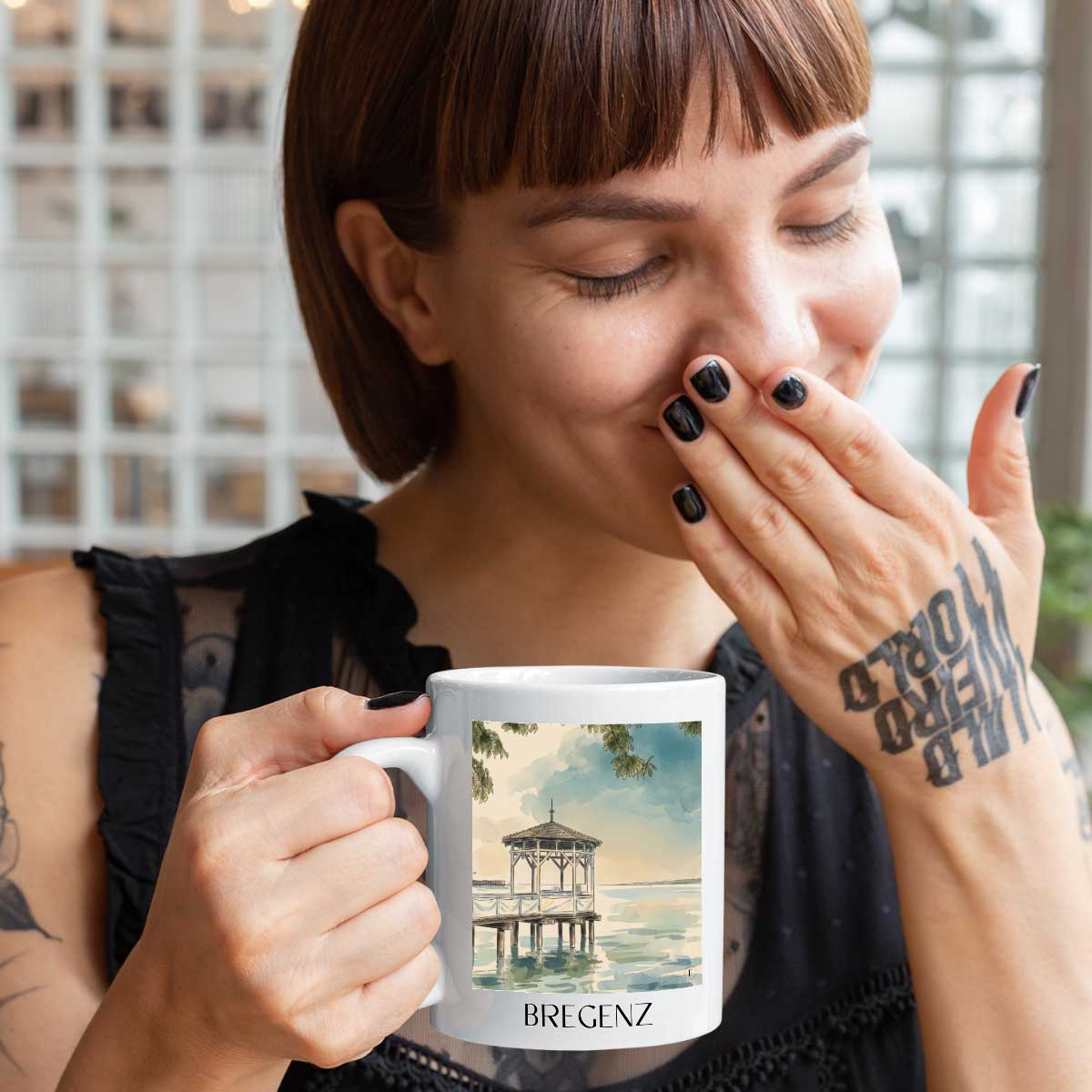 bregenz-vorarlberg-österreich-kaffeebecher-aquarell