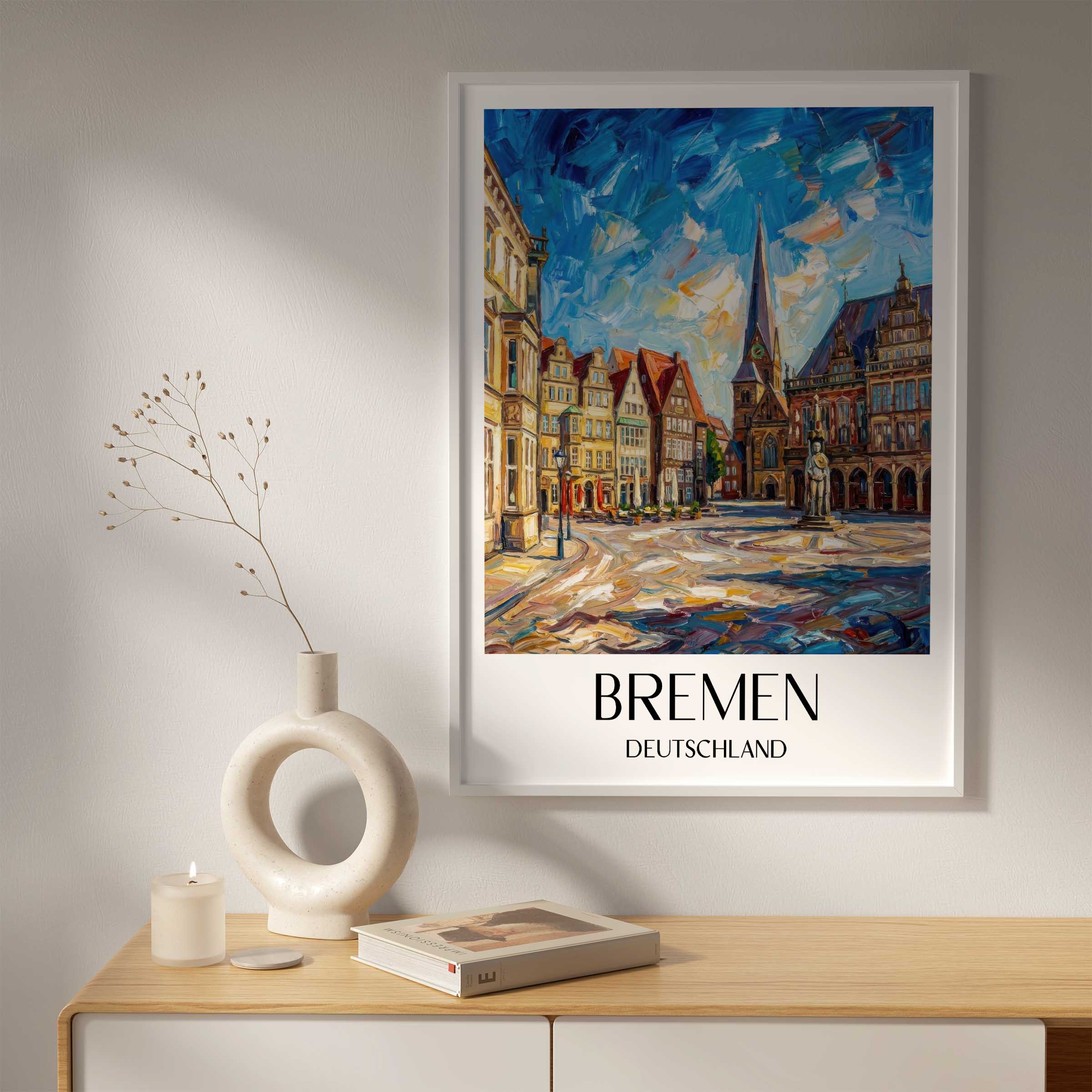 bremen-deutschland-poster-oil-painting-oelgemaelde