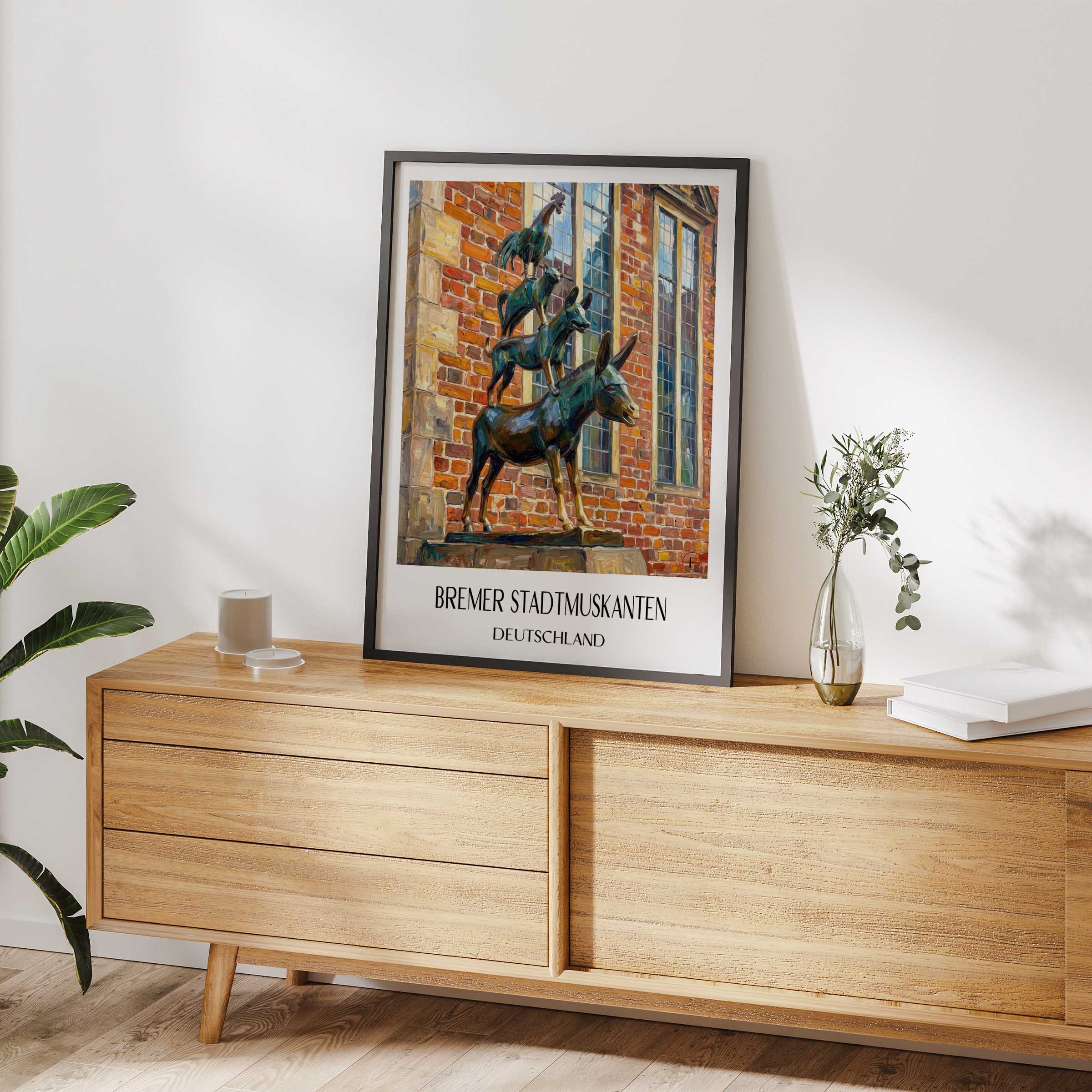 bremer-stadtmuskanten-deutschland-poster-oil-painting-oelgemaelde