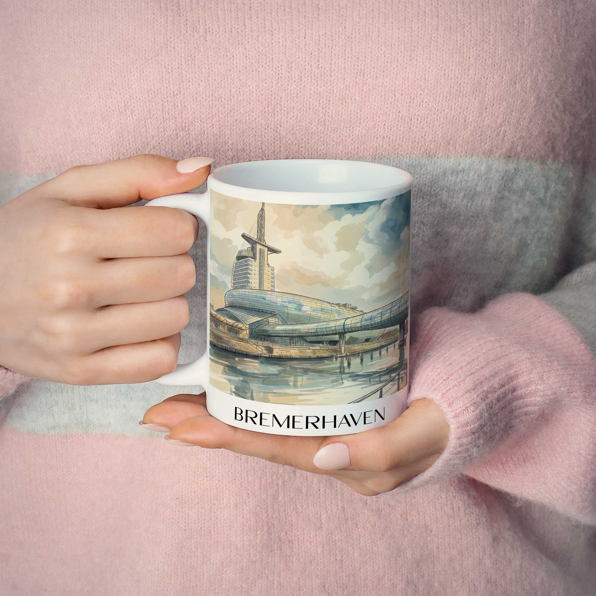 bremerhaven-bremen-deutschland-kaffeebecher-aquarell