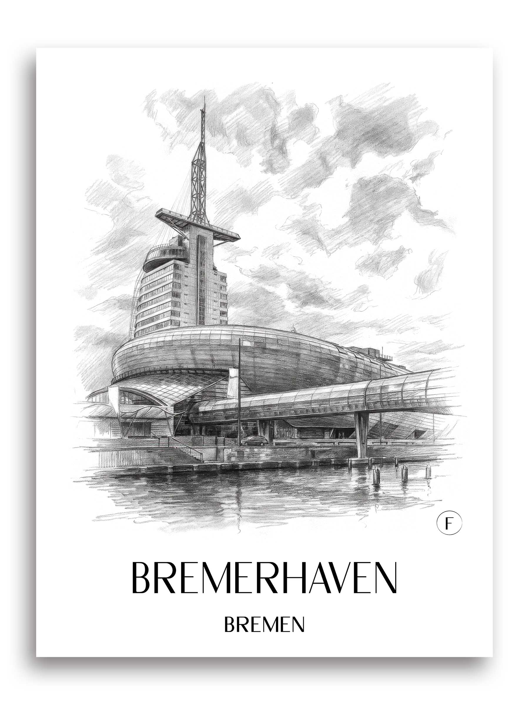 bremerhaven-bremen-deutschland-poster-bleistift-zeichnung-drawing