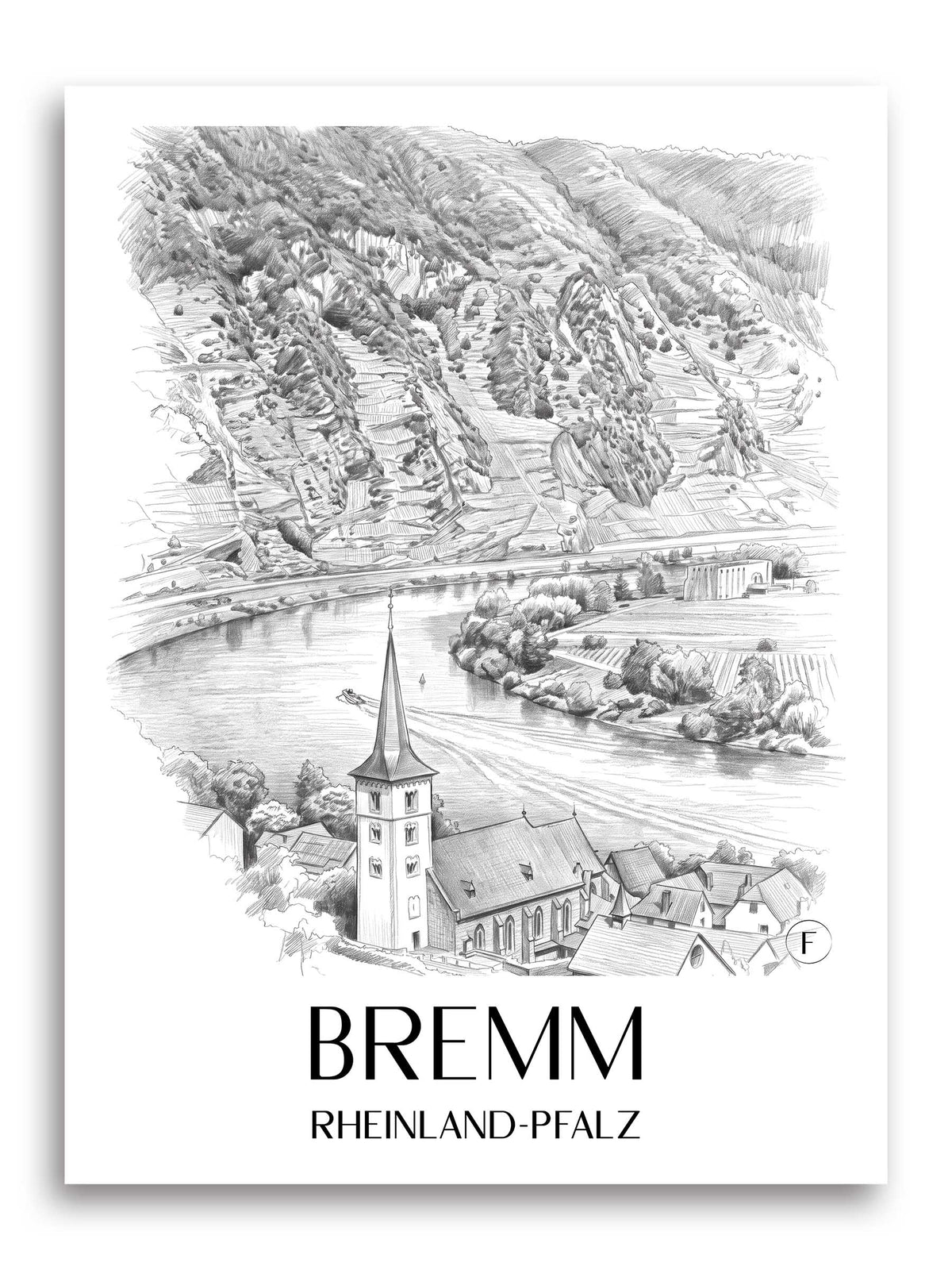 bremm-rheinland-pfalz-deutschland-poster-bleistift-zeichnung-drawing