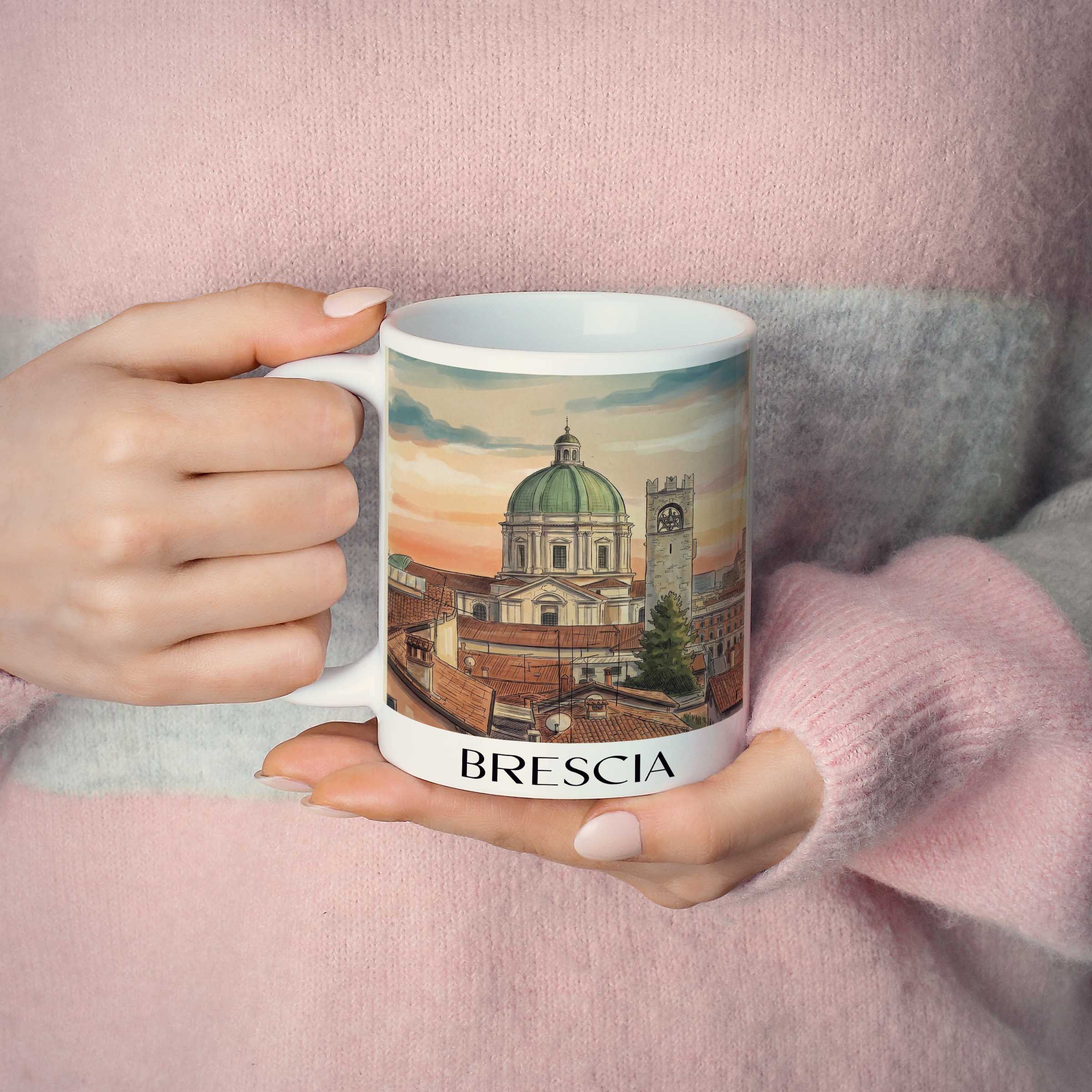 brescia-lombardei-italien-kaffeebecher-aquarell