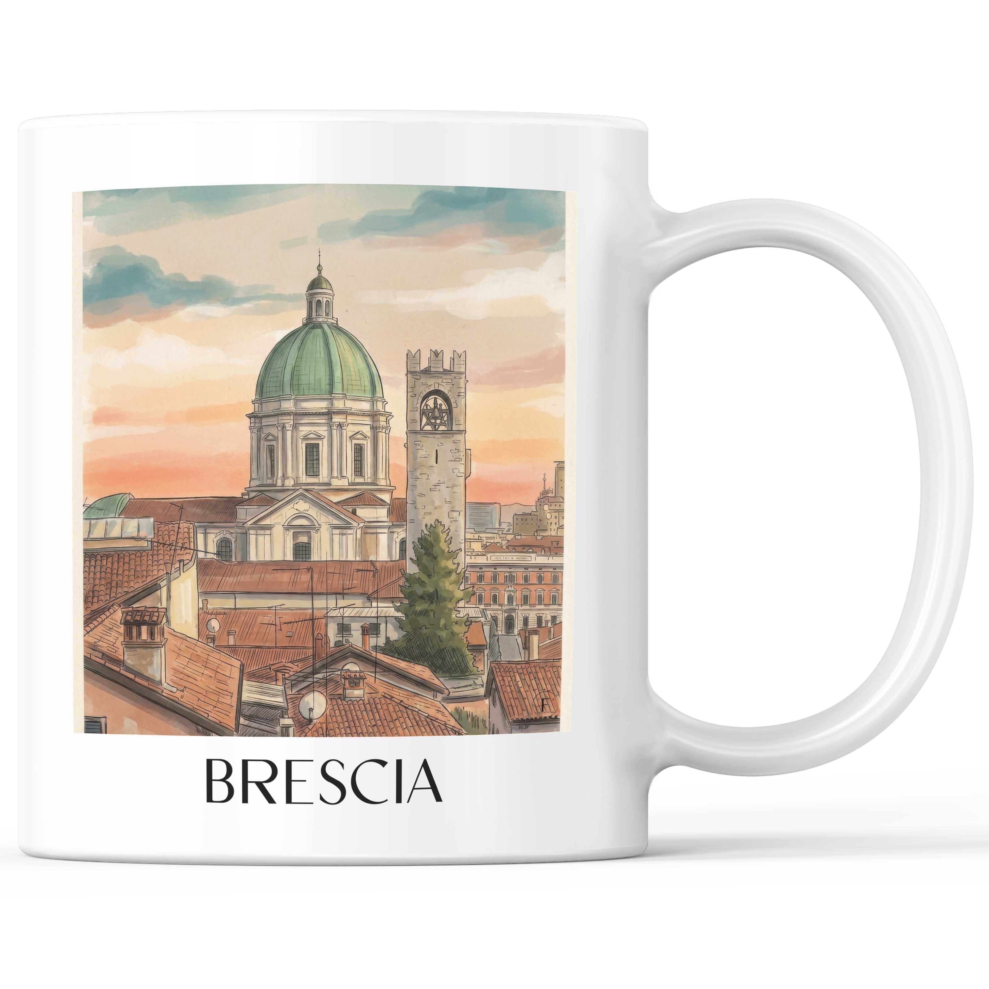 brescia-lombardei-italien-kaffeebecher-aquarell