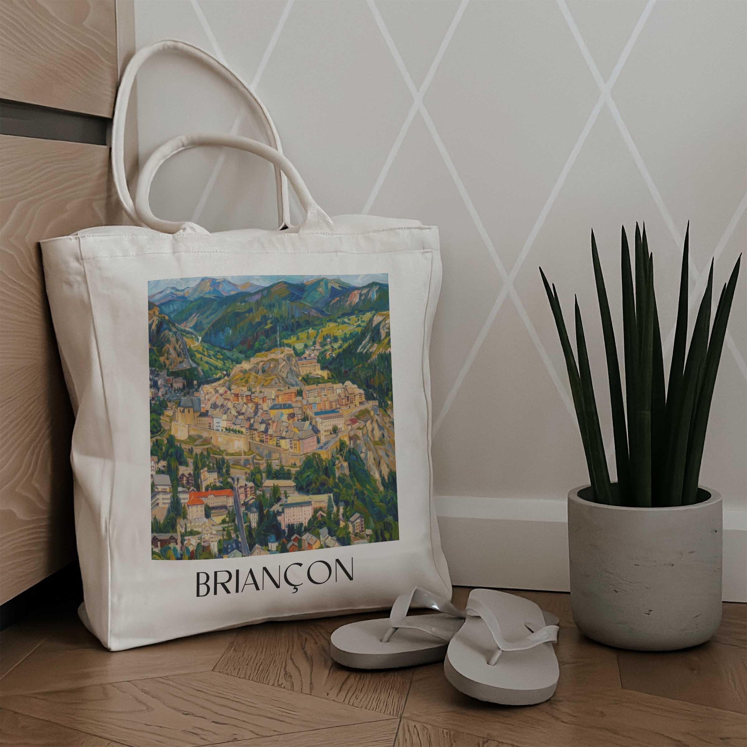 briançon-provence-frankreich-einkaufstasche-oil-painting-oelgemaelde