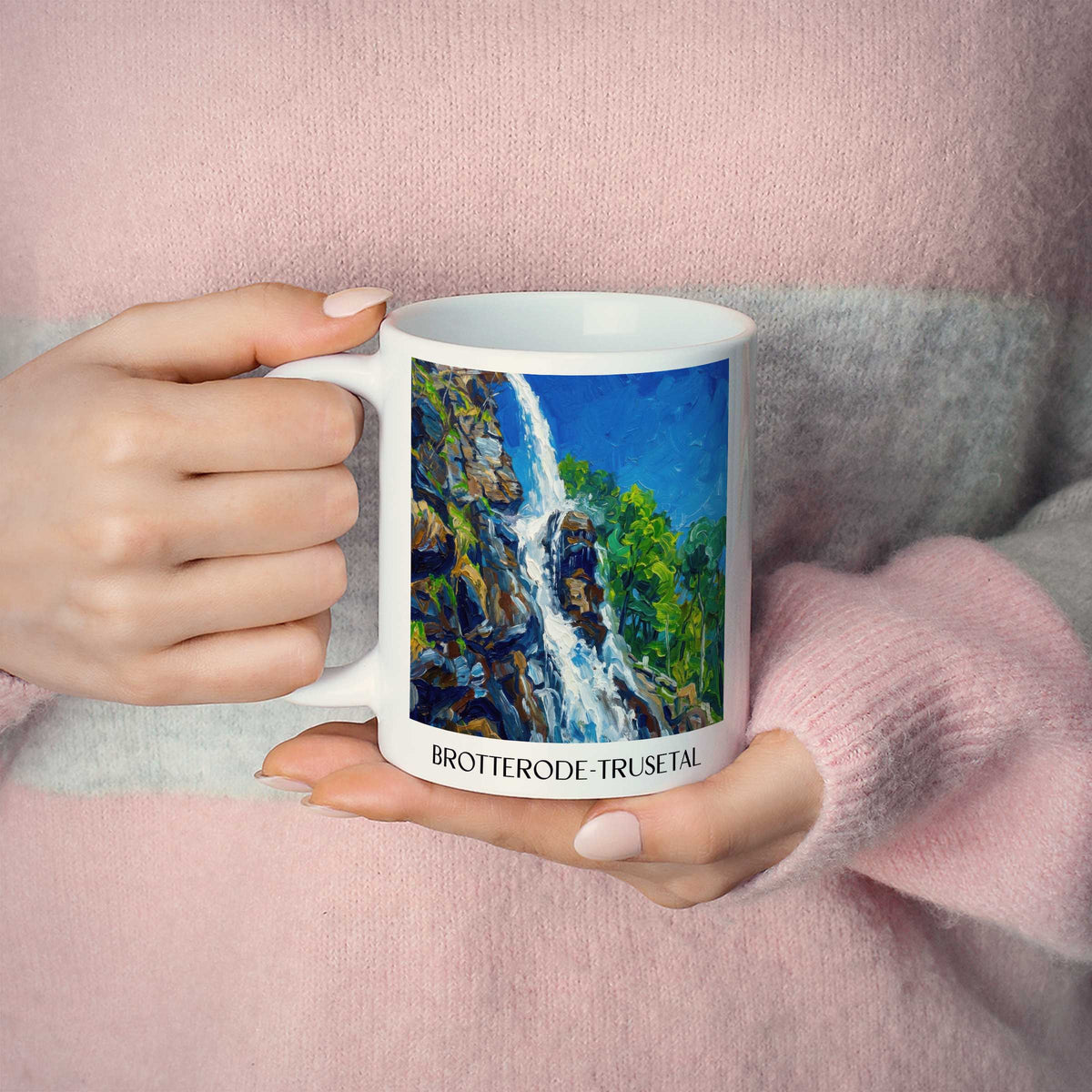 brotterode-trusetal-thüringer-wald-deutschland-kaffeebecher-oil-painting-oelgemaelde