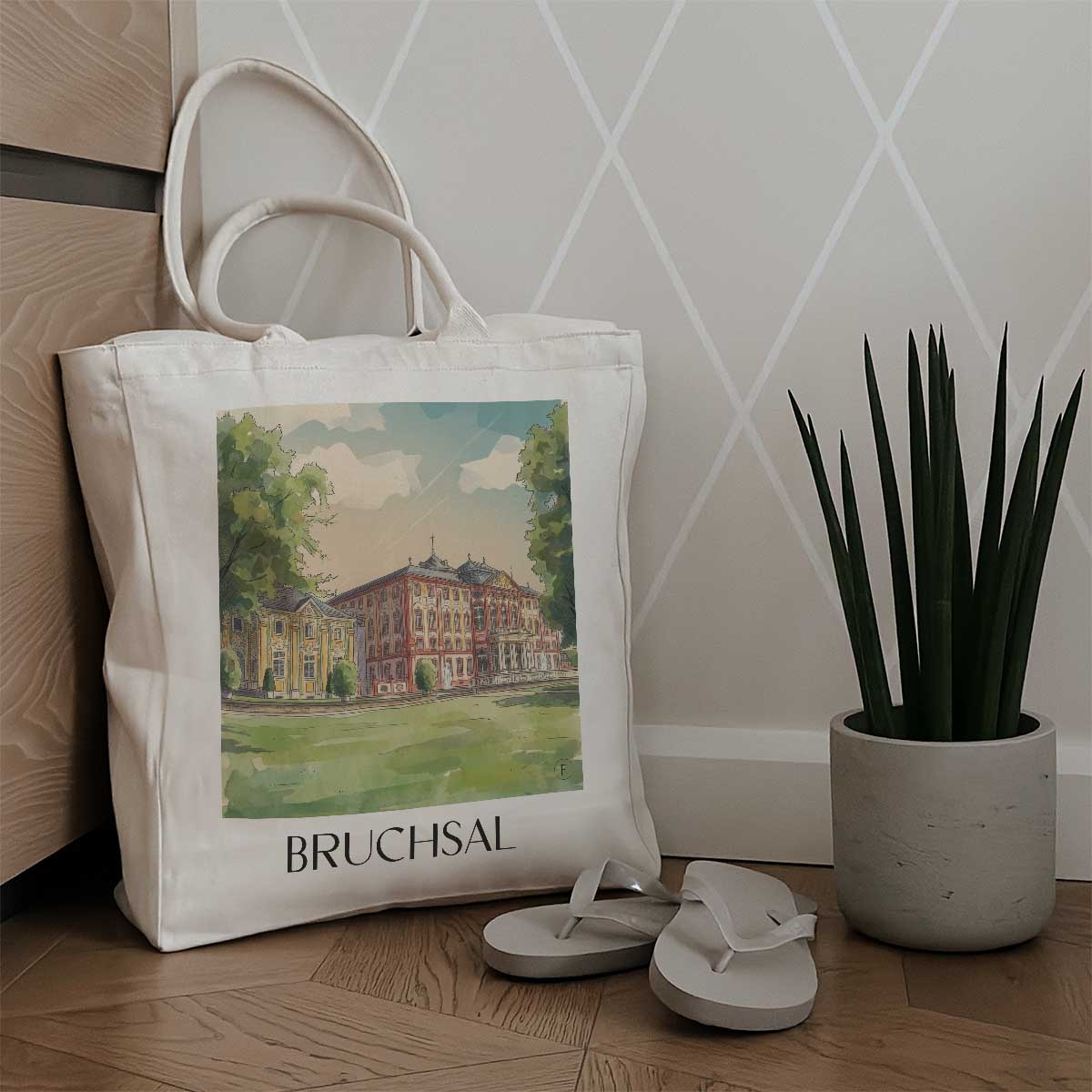 bruchsal-kraichgau-deutschland-einkaufstasche-aquarell