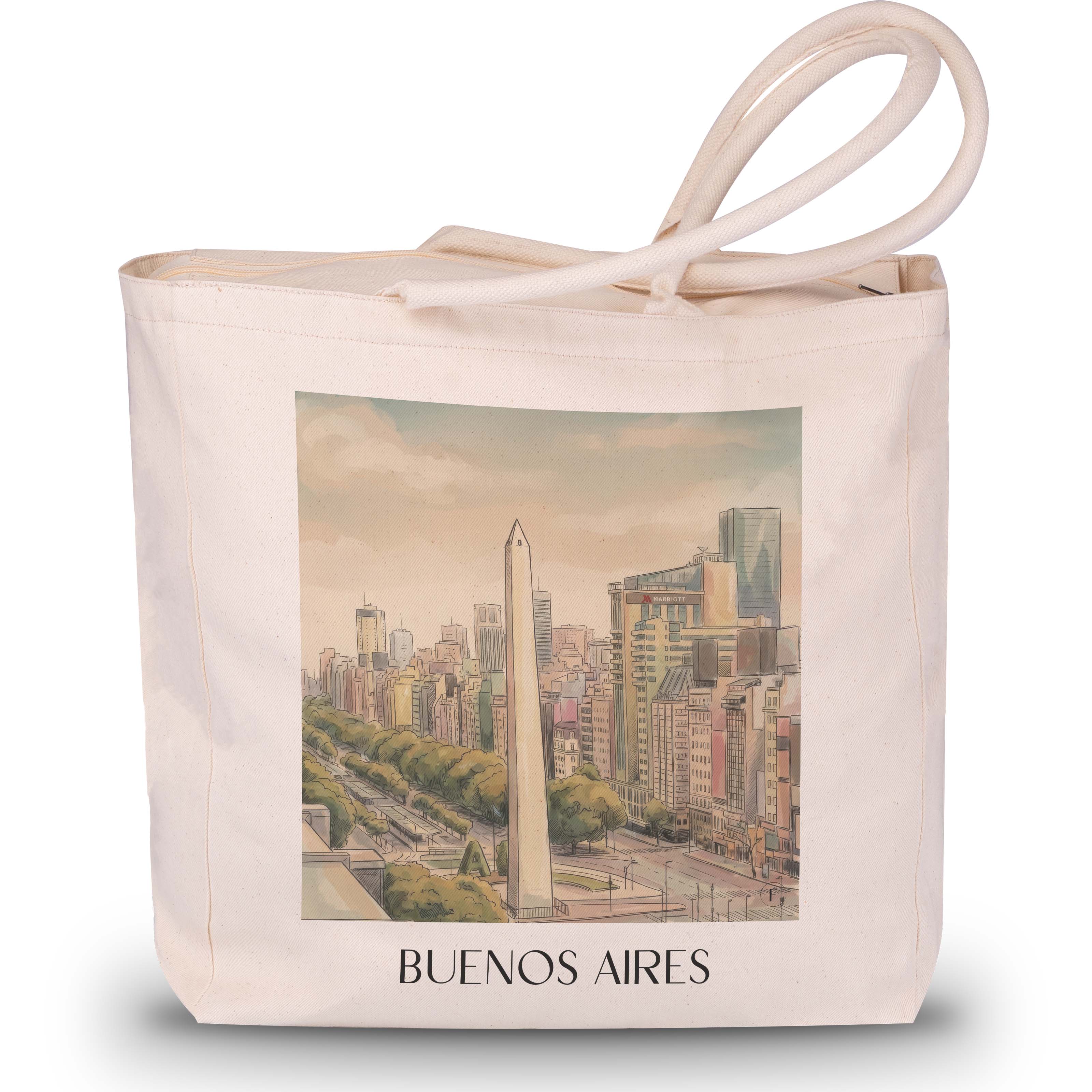 buenos-aires-argentinien-einkaufstasche-aquarell