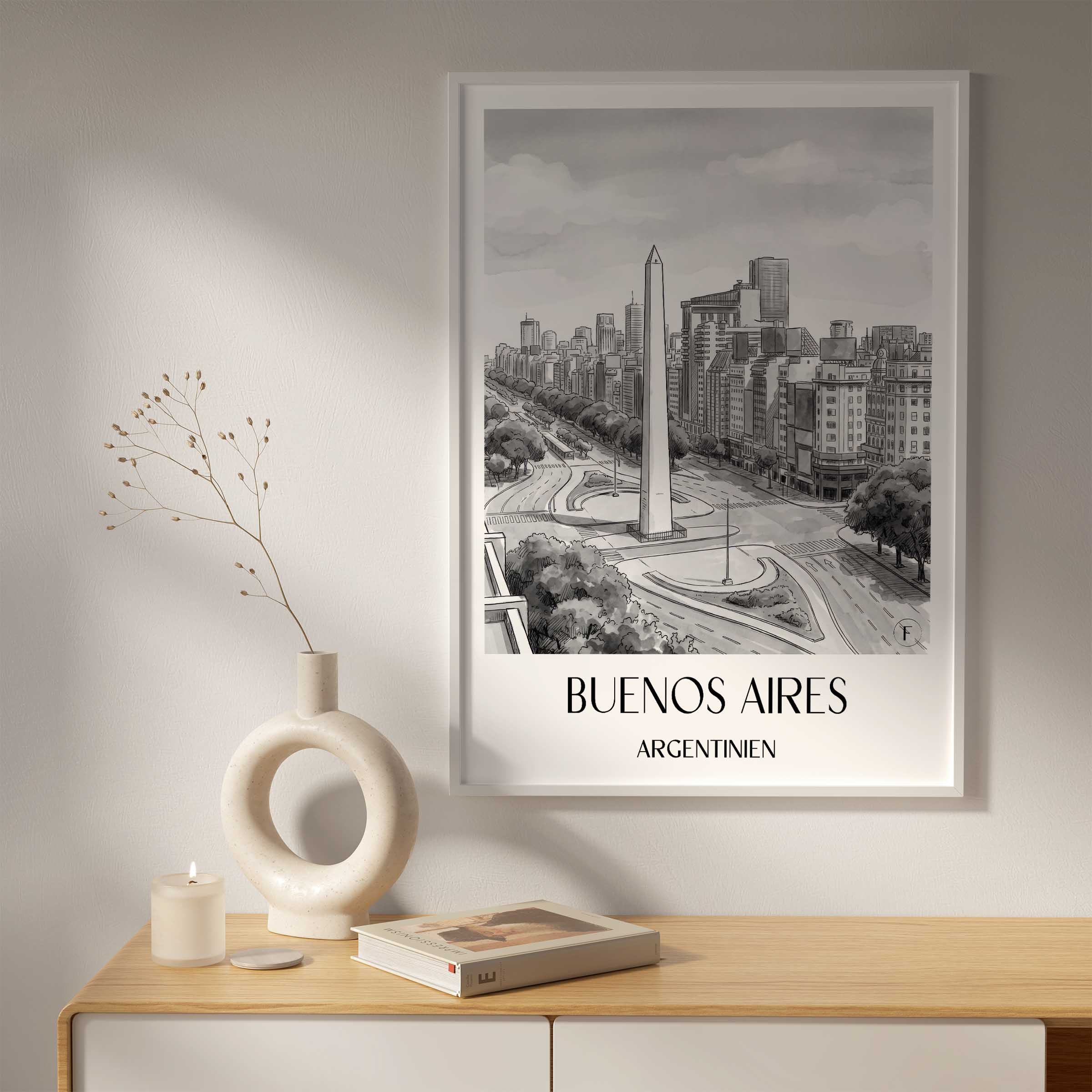 buenos-aires-argentinien-poster-aquarell-schwarz-weiss
