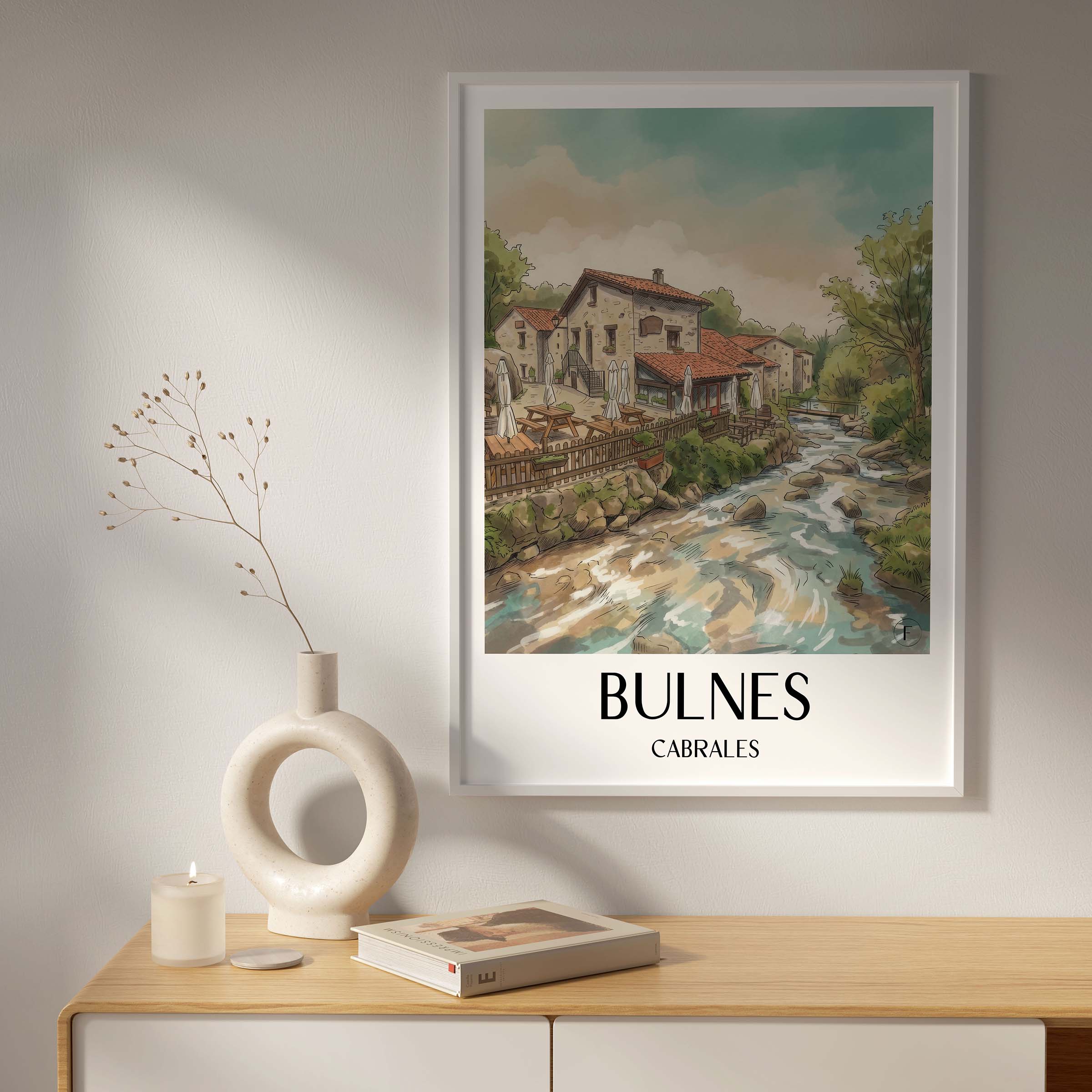 bulnes-cabrales-spanien-poster-aquarell