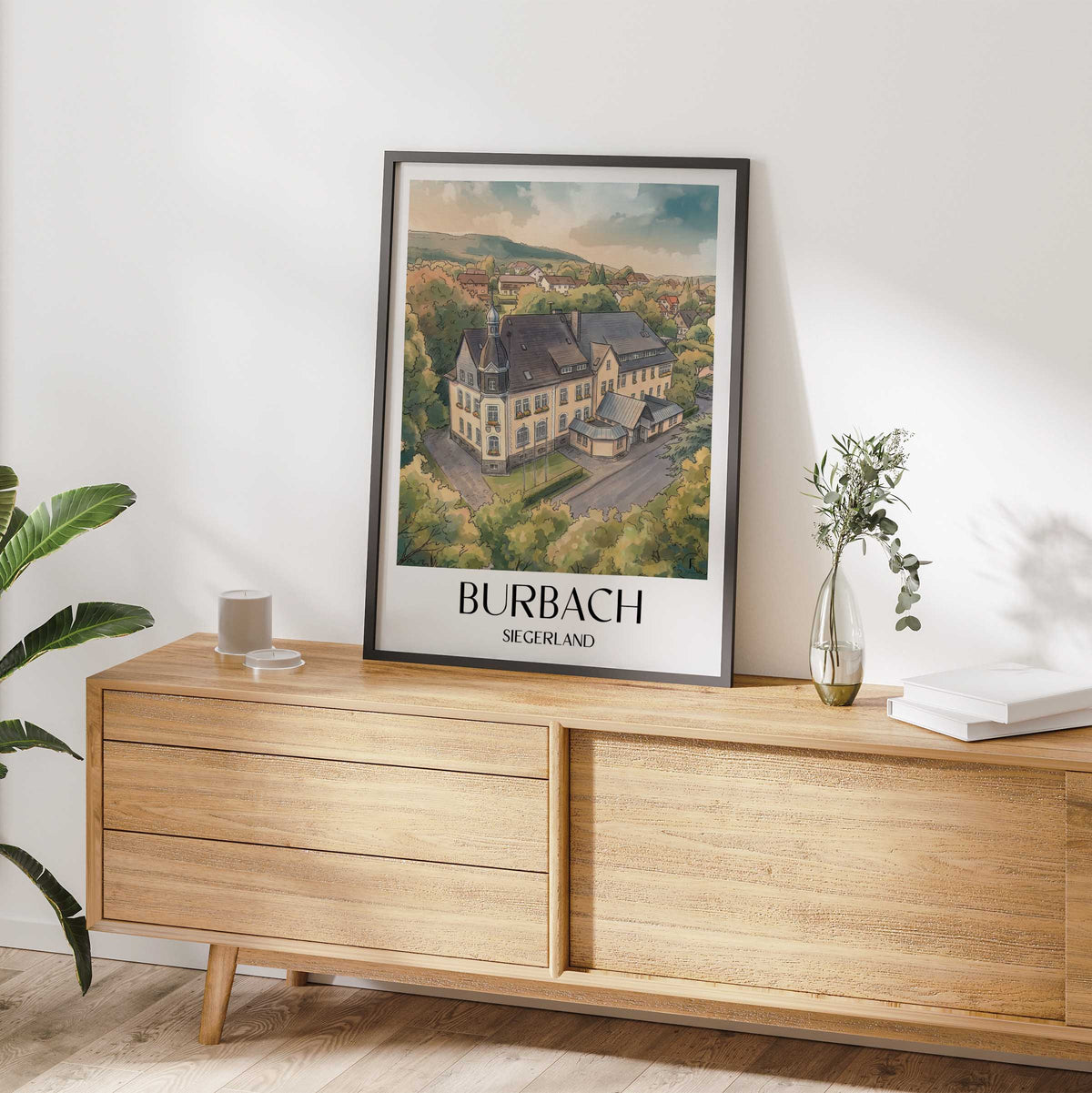 burbach-siegerland-deutschland-poster-aquarell