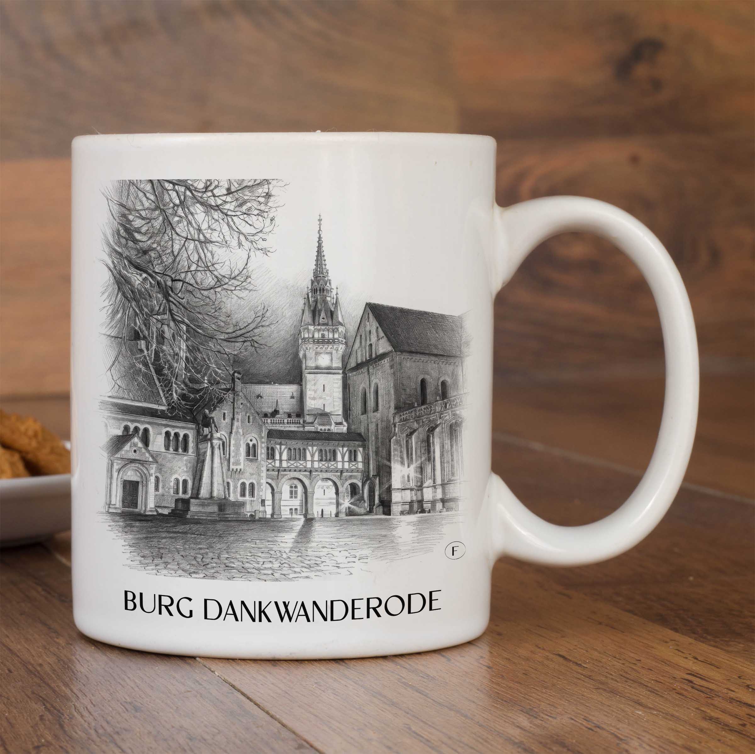 burg-dankwanderode-niedersachsen-deutschland-kaffeebecher-bleistift-zeichnung-drawing