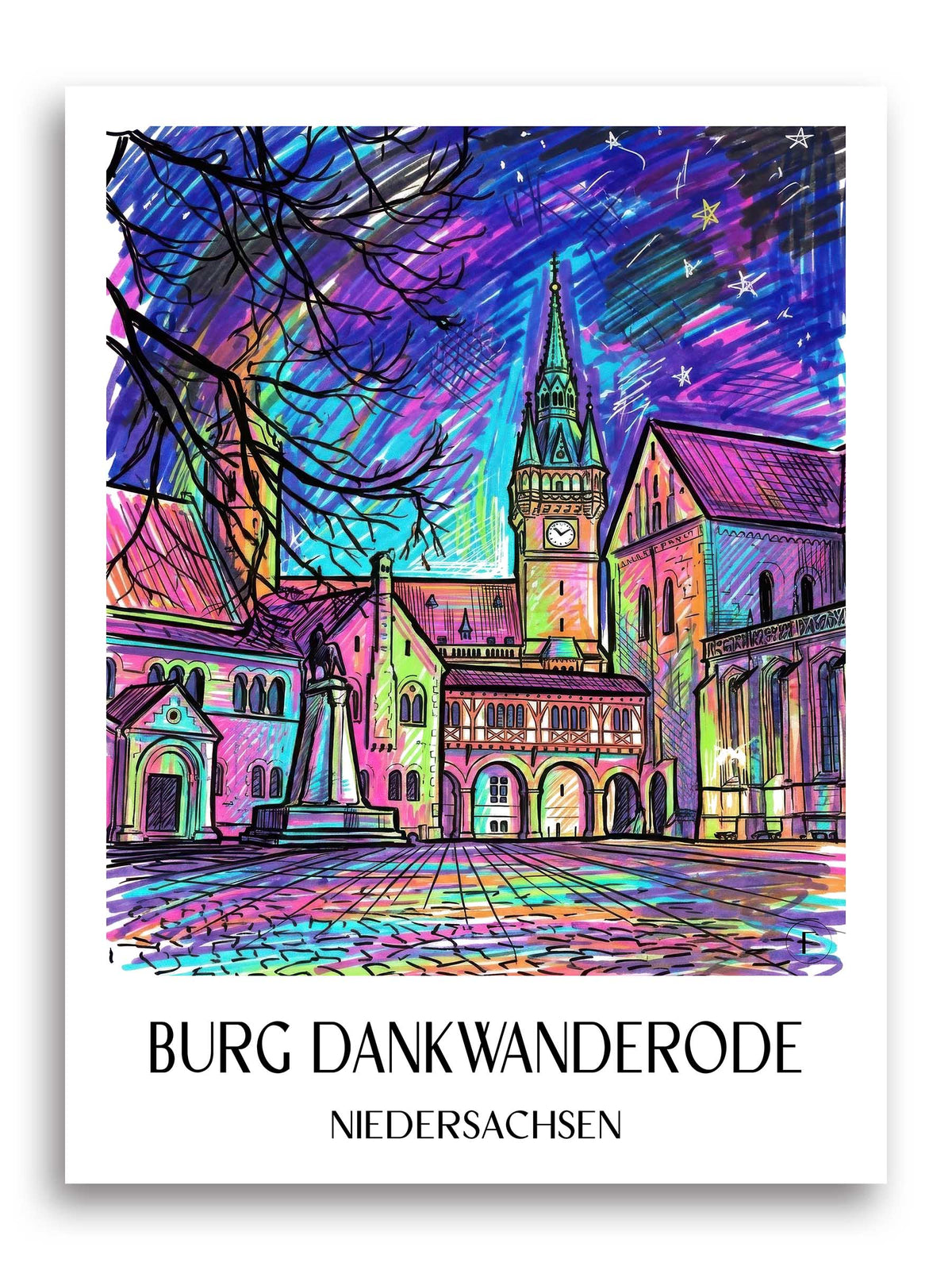 burg-dankwanderode-niedersachsen-deutschland-poster-graffiti