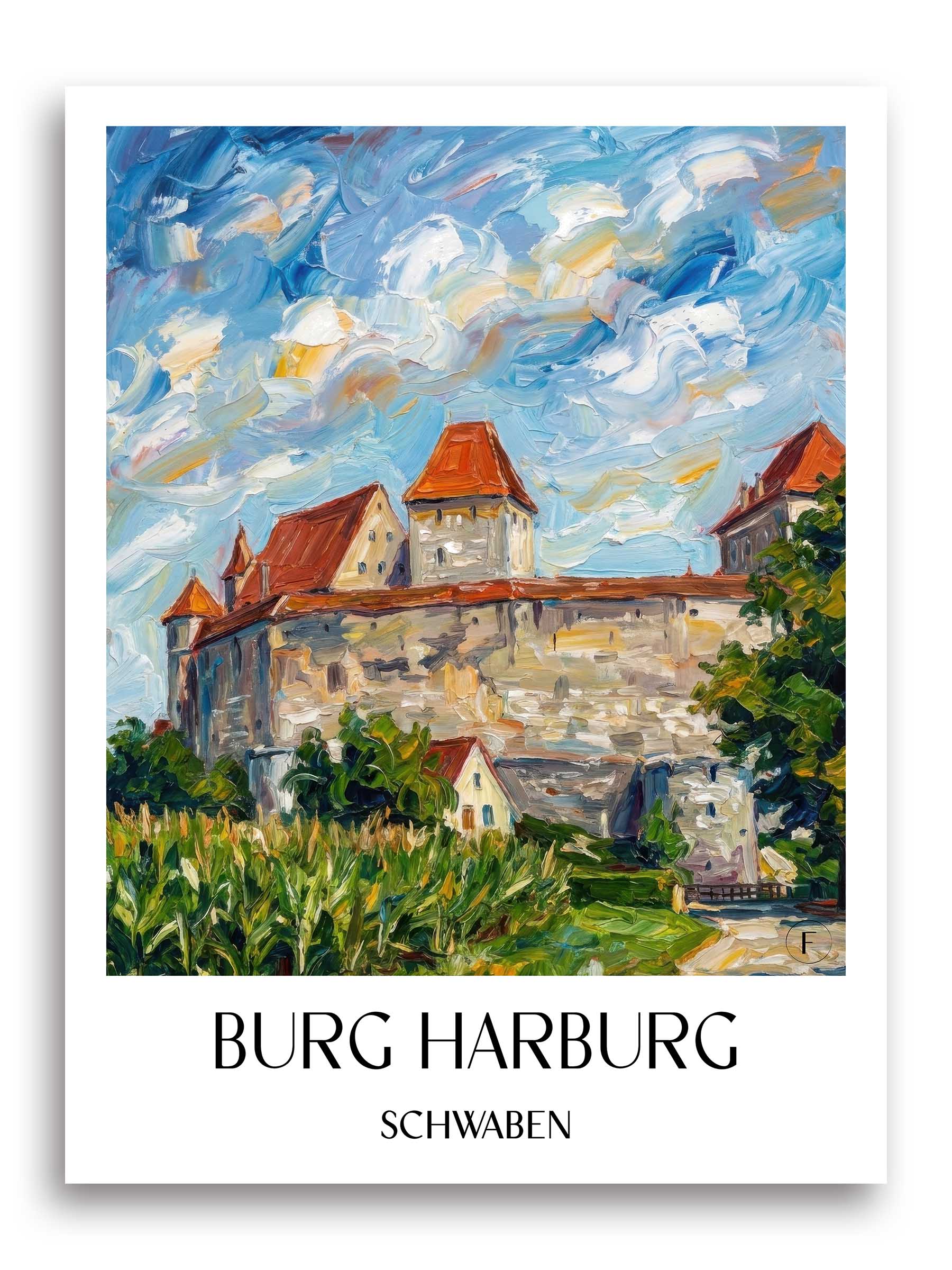 burg-harburg-schwaben-deutschland-poster-oil-painting-oelgemaelde