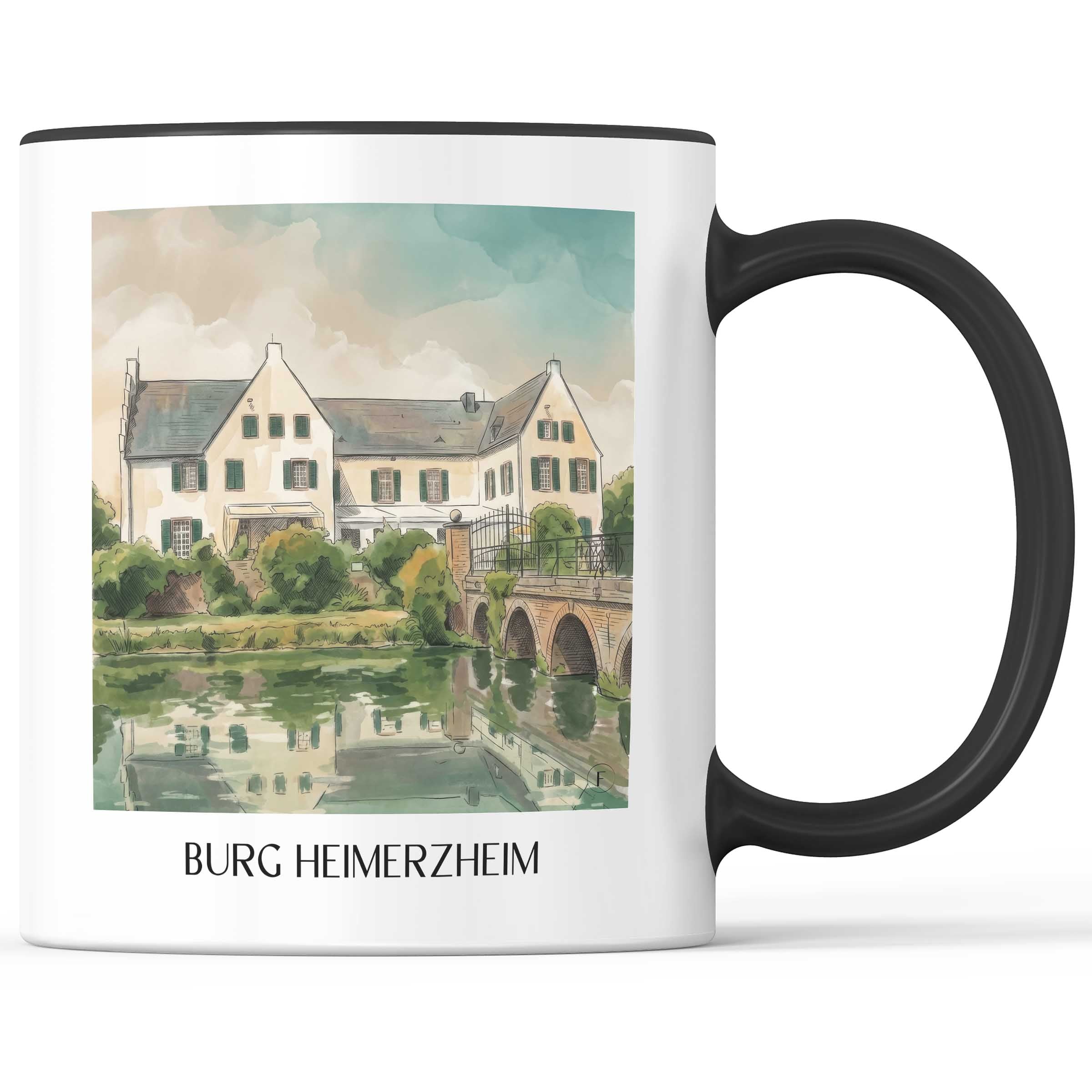 burg-heimerzheim-rheinland-deutschland-kaffeebecher-aquarell