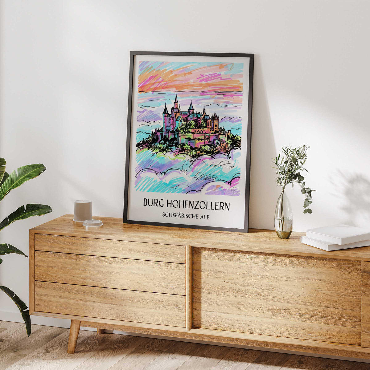 burg-hohenzollern-schwäbische-alb-deutschland-poster-graffiti