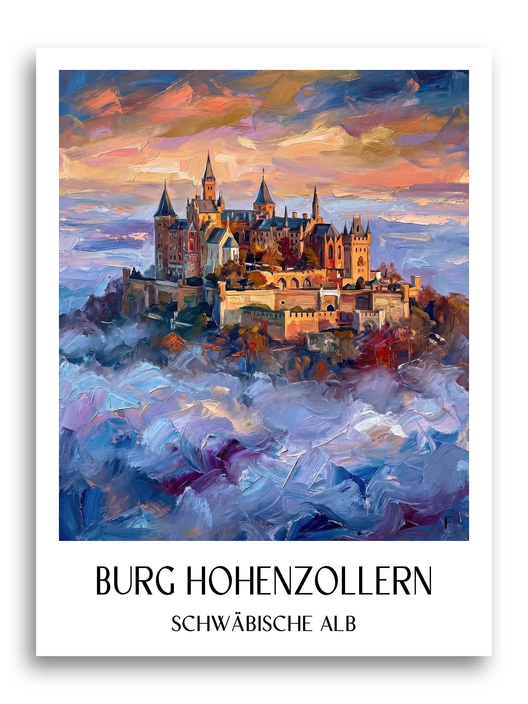burg-hohenzollern-schwäbische-alb-deutschland-poster-oil-painting-oelgemaelde