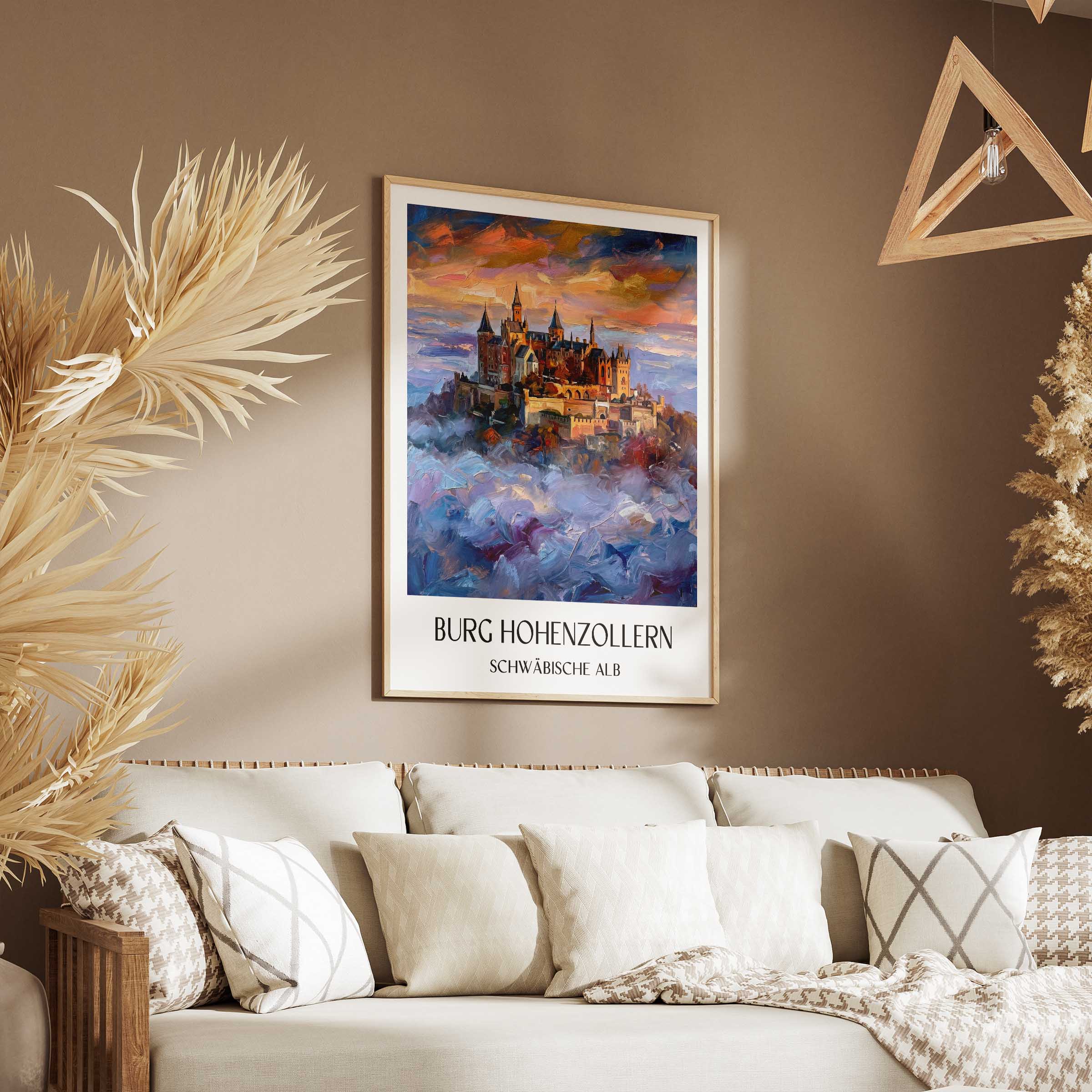 burg-hohenzollern-schwäbische-alb-deutschland-poster-oil-painting-oelgemaelde