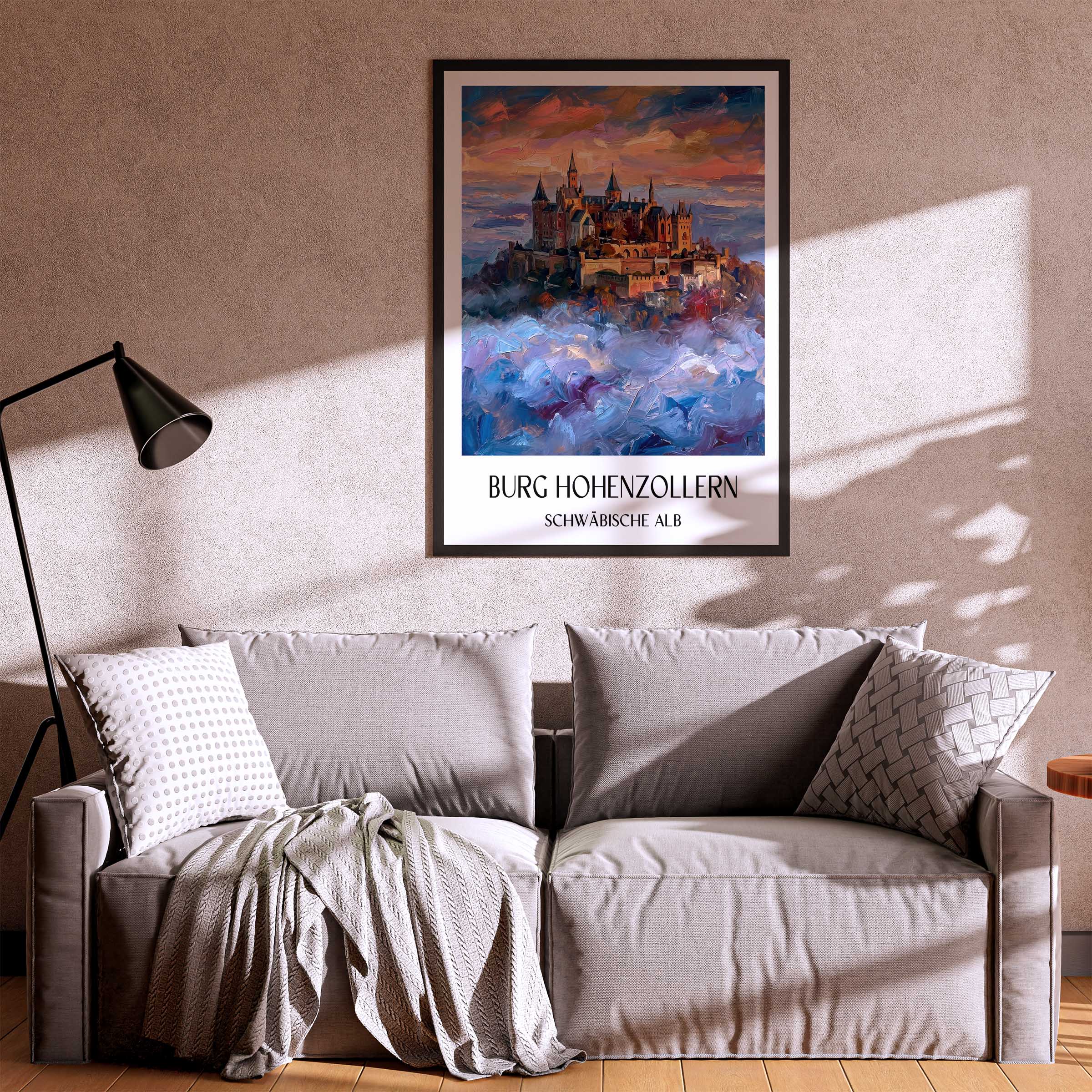 burg-hohenzollern-schwäbische-alb-deutschland-poster-oil-painting-oelgemaelde