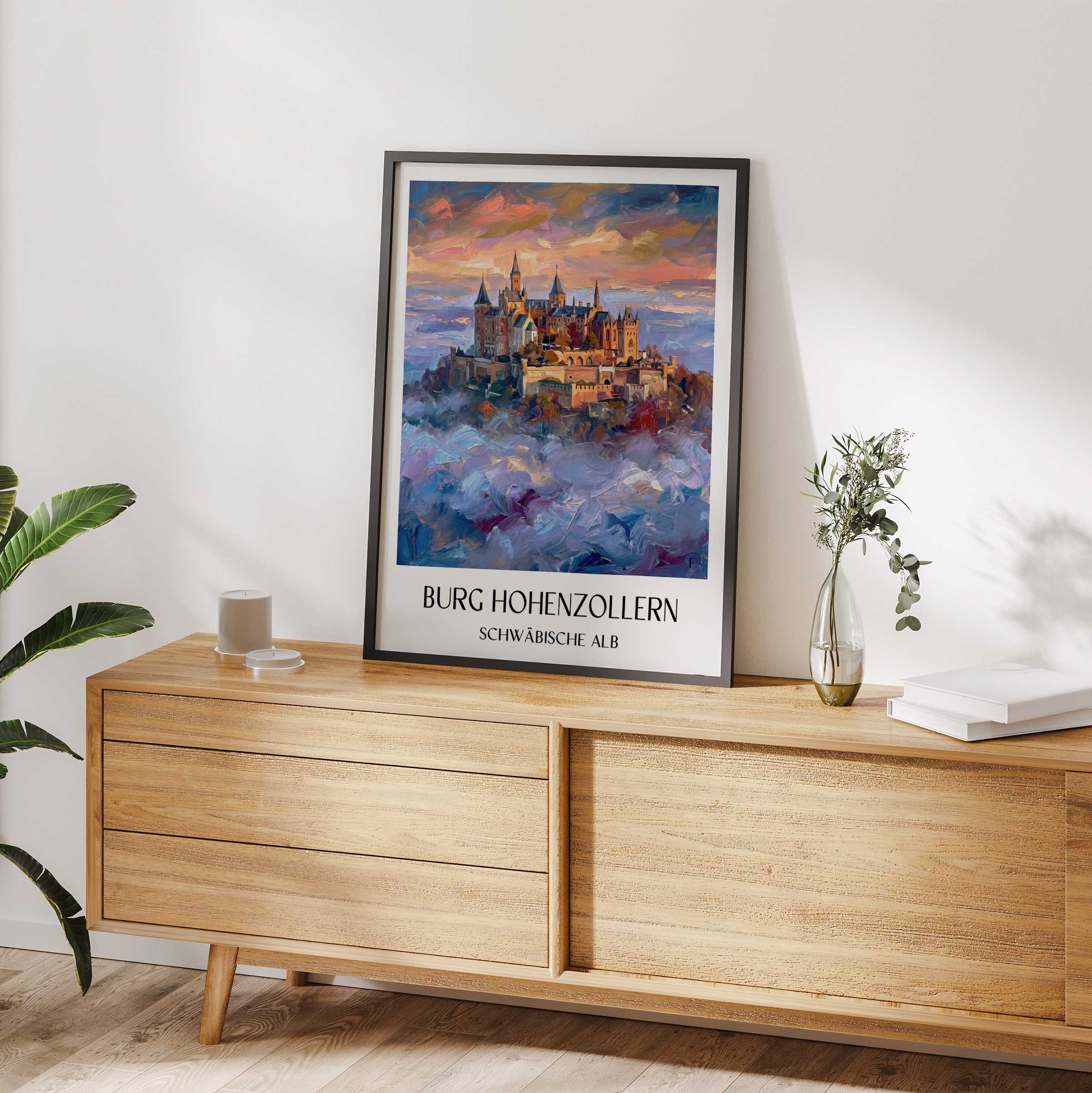 burg-hohenzollern-schwäbische-alb-deutschland-poster-oil-painting-oelgemaelde