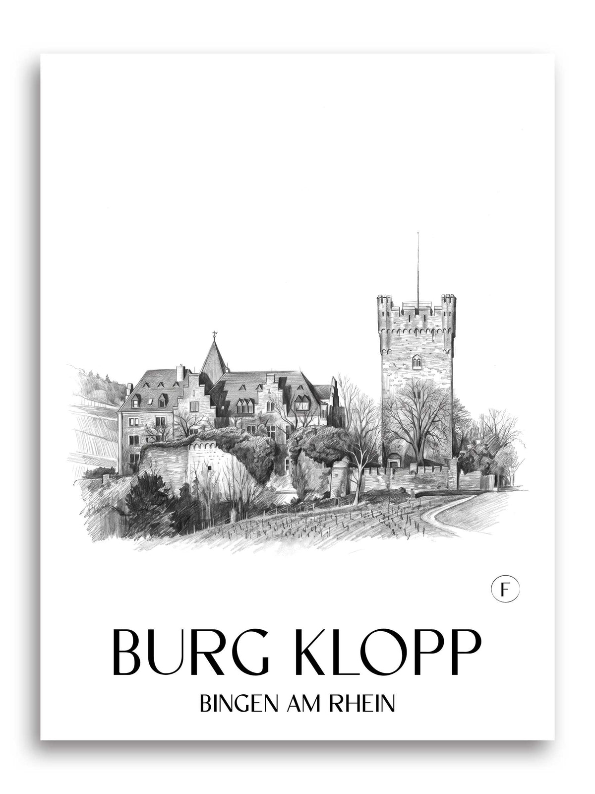 burg-klopp-bingen-am-rhein-deutschland-poster-bleistift-zeichnung-drawing