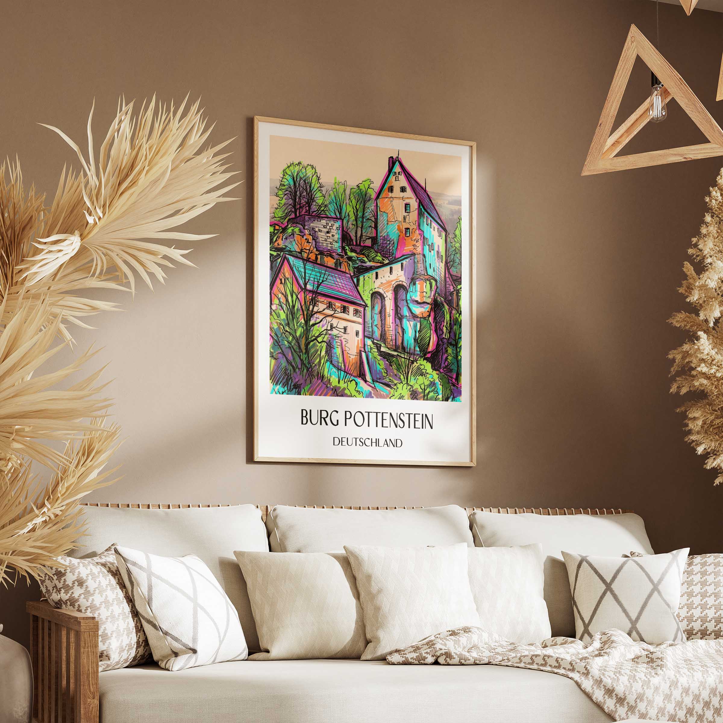 burg-pottenstein-deutschland-poster-graffiti